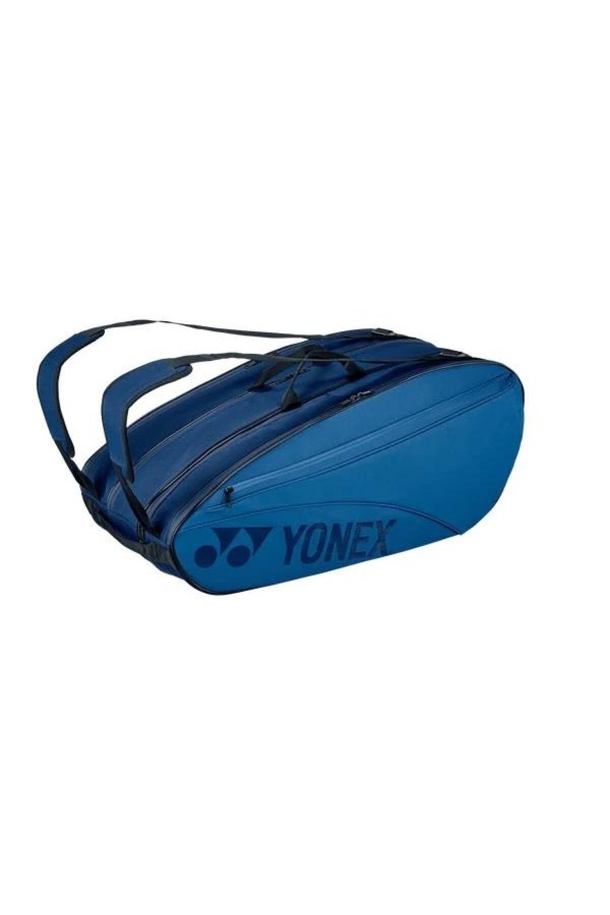 YONEX Pro 42329 Gök Mavi 9 Raketli Ayakkabı Bölmeli Tenis Çantası