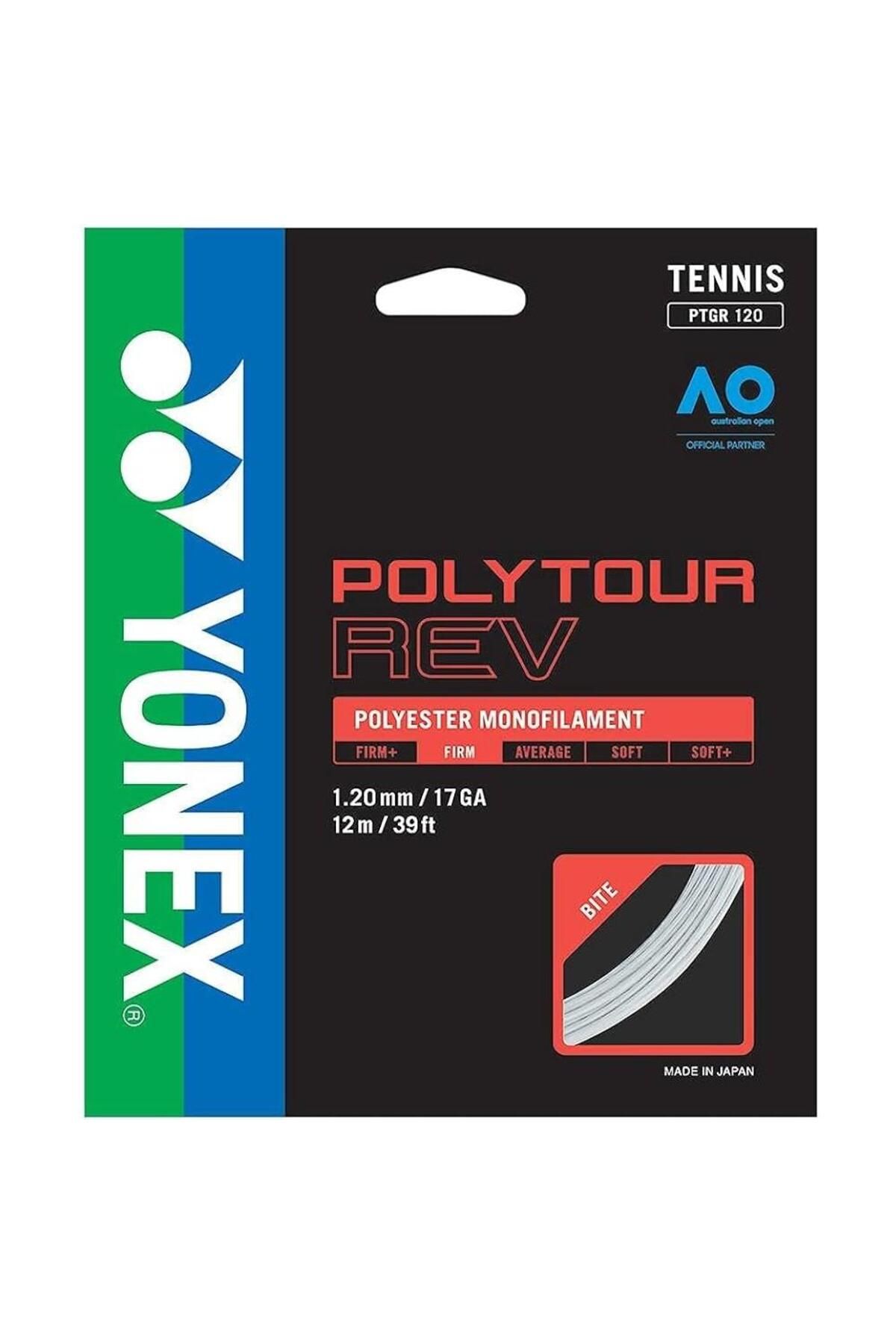 YONEX Poly Tour Rev 1.20 12metre Beyaz Tenis Kordajı