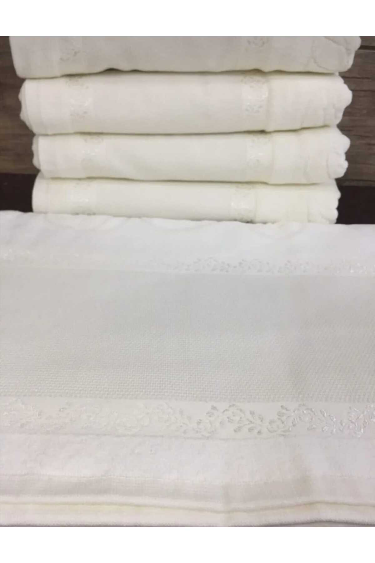 Hand Face Towel 50 X 90 Cm Cotton Daily Dowry Towel Embroidery Oya Embroidered Towel