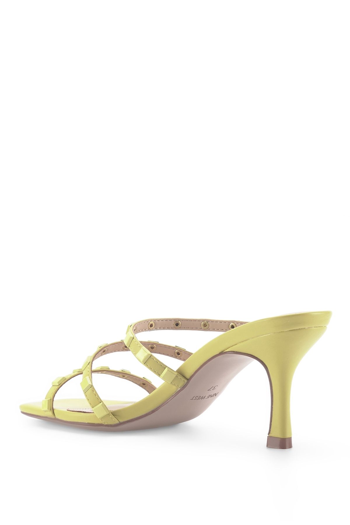 Nine West-VIRA 3FX Gelbe Damen-Hausschuhe mit Absatz 3