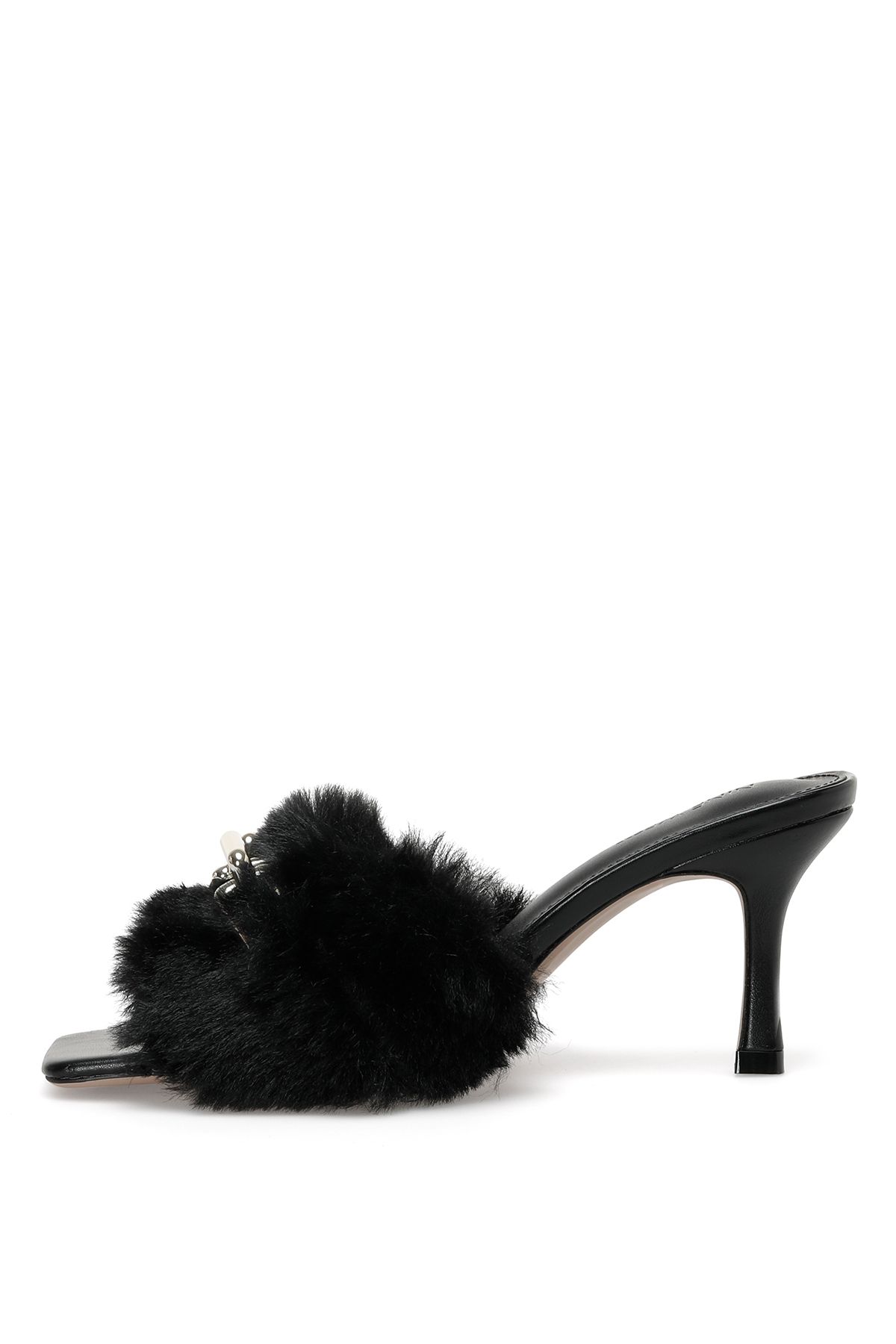 Nine West-Czarne kapcie damskie Amore 2pr 4