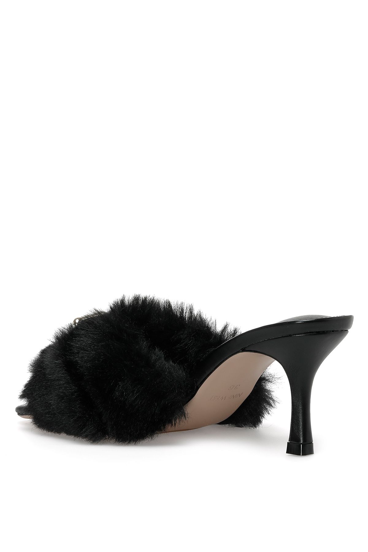 Nine West-Czarne kapcie damskie Amore 2pr 3