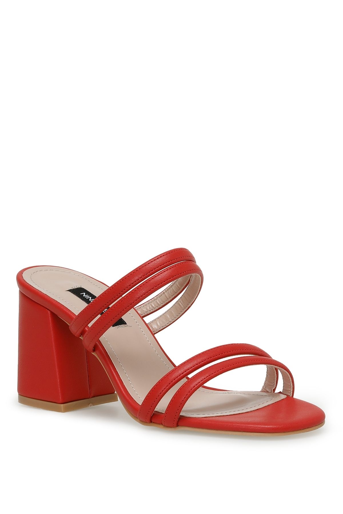 Nine West-Czerwone klapki damskie Rue 3fx 2