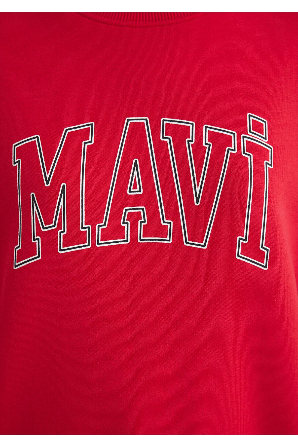 Mavi-Rotes Sweatshirt mit Logo-Print 1611192 -70467 8