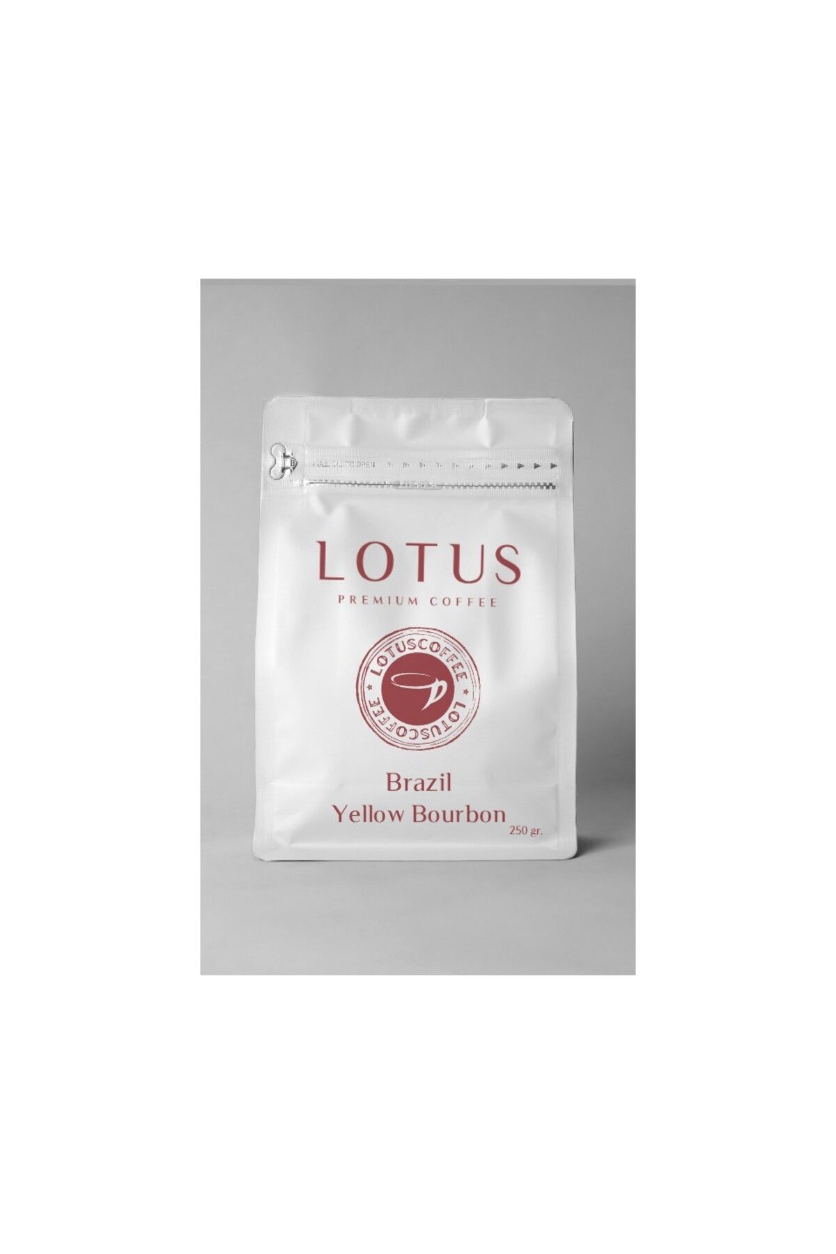 Lotus Coffee Nitelikli Türk Kahvesi Brezilya Santa Rosa Yellow Bourbon 85 Puanlı Specialty 250 Gr.