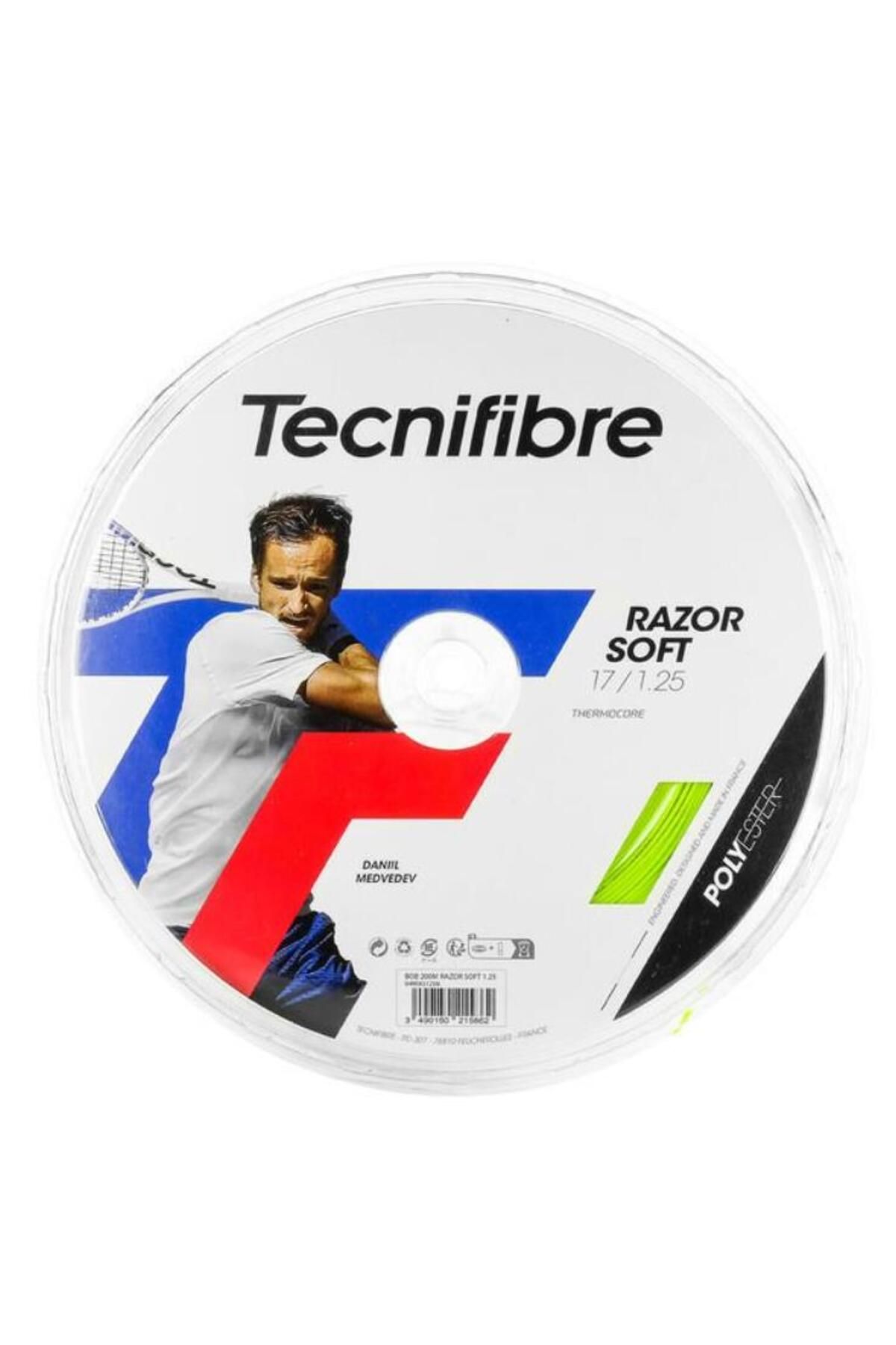 Tecnifibre REEL 200M RAZOR SOFT LIME 1,20