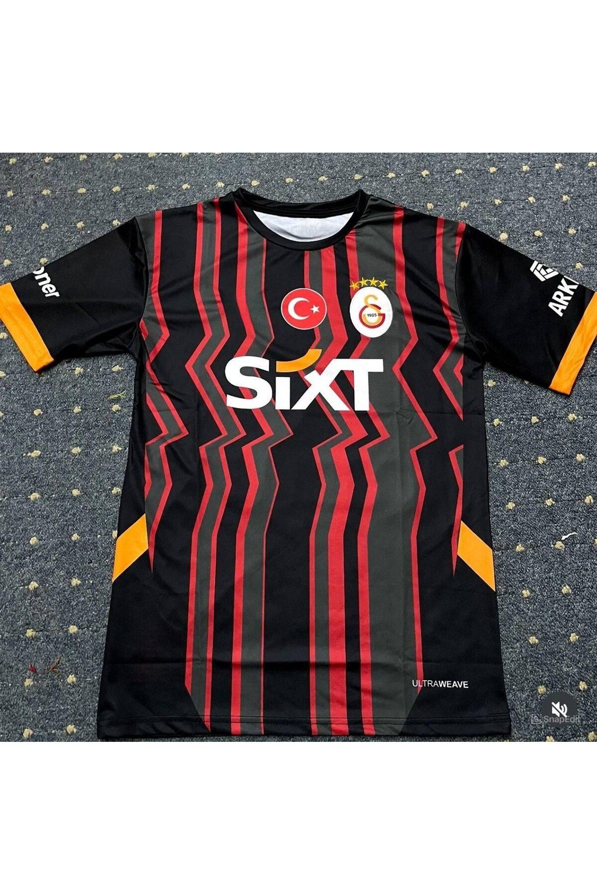 Alaturka Mix 2024/25'Gâlâtasarây'Michy Batshuayi' 44 Alternatif Siyah Forması Spor Sweatshirt