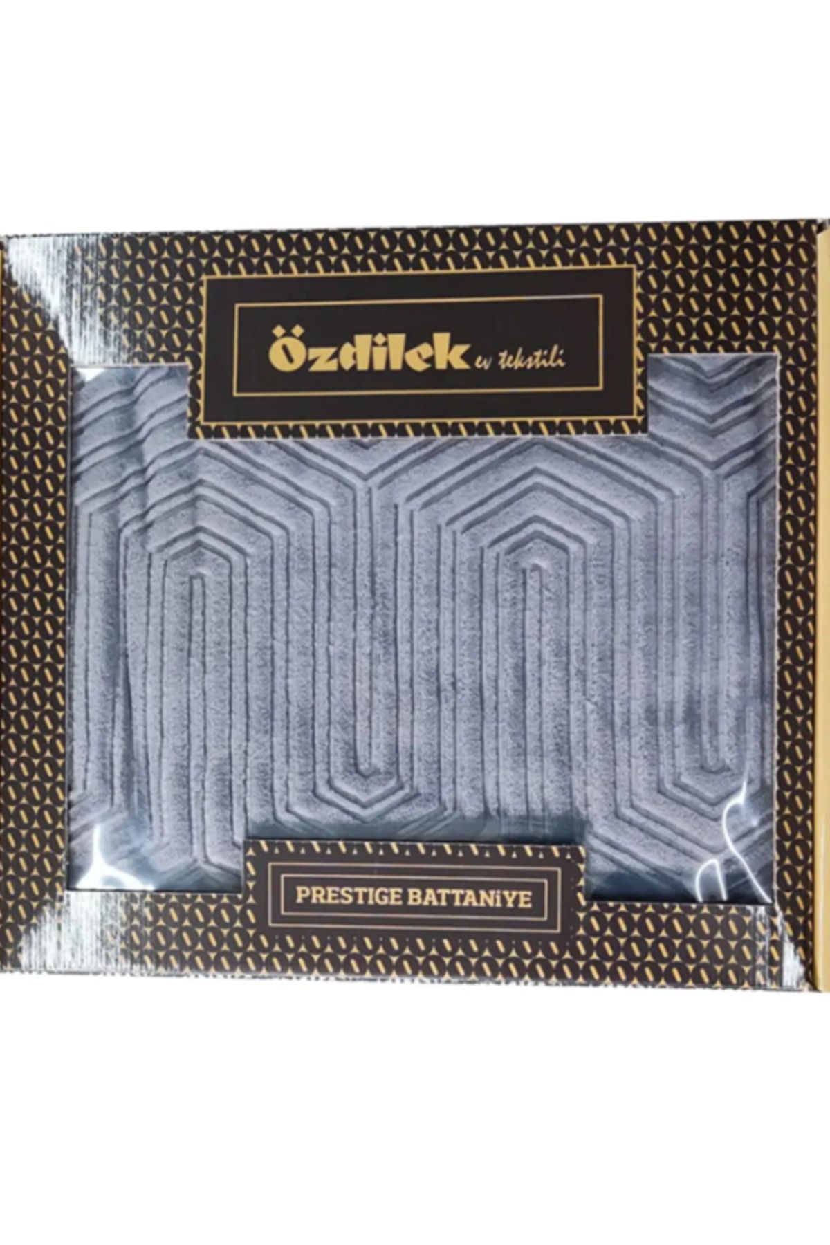 پتوی یک نفره خاکستری یتو پتو جعبه ای تک تخته 160 X 220 Ozdilek Prestige Kgri  Özdilek