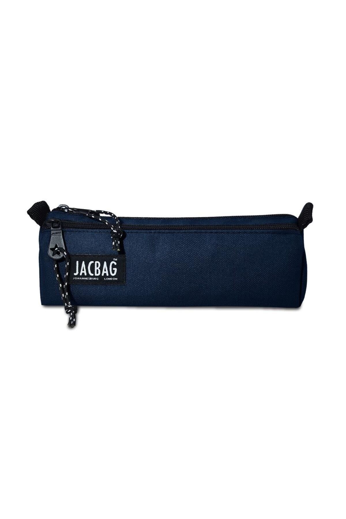 Jacbag-حقيبة أقلام رصاص للأولاد من Dual Prime ذات مقصورتين باللون الأزرق الداكن 2