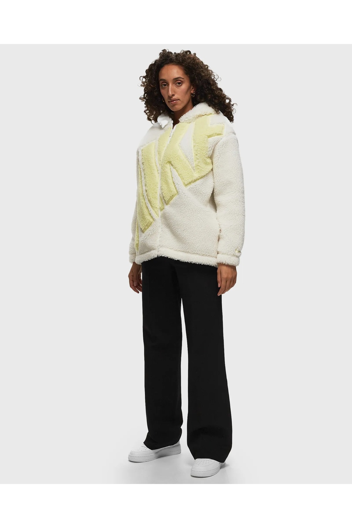 Nsw Logo Sherpa Jacket Ceket — سفید TYCA18FA6C923DB400 — تصویر 2 از 2