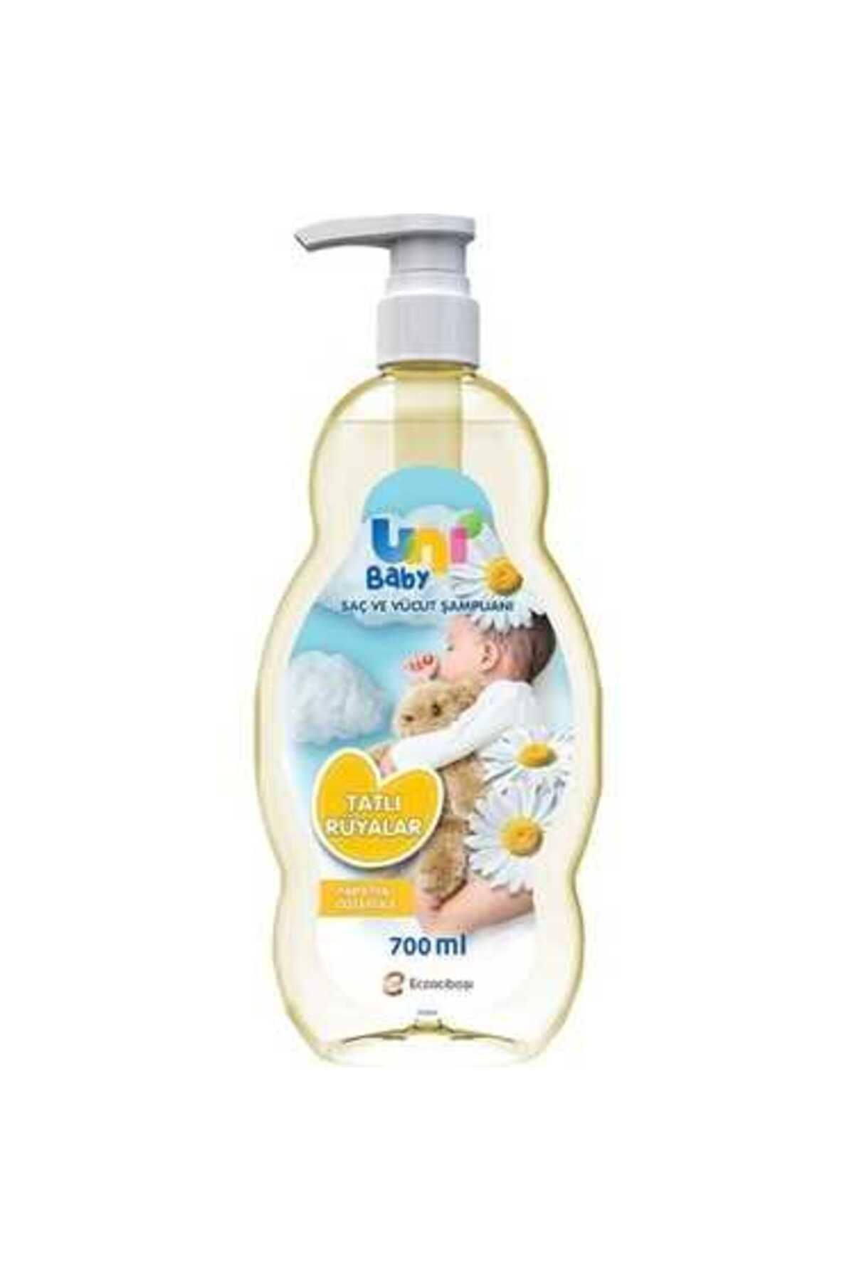 Uni Baby SAÇ VE VÜCUT ŞAMPUANI TATLI RÜYALAR 700 ML PAPATYA ÖZLERİ