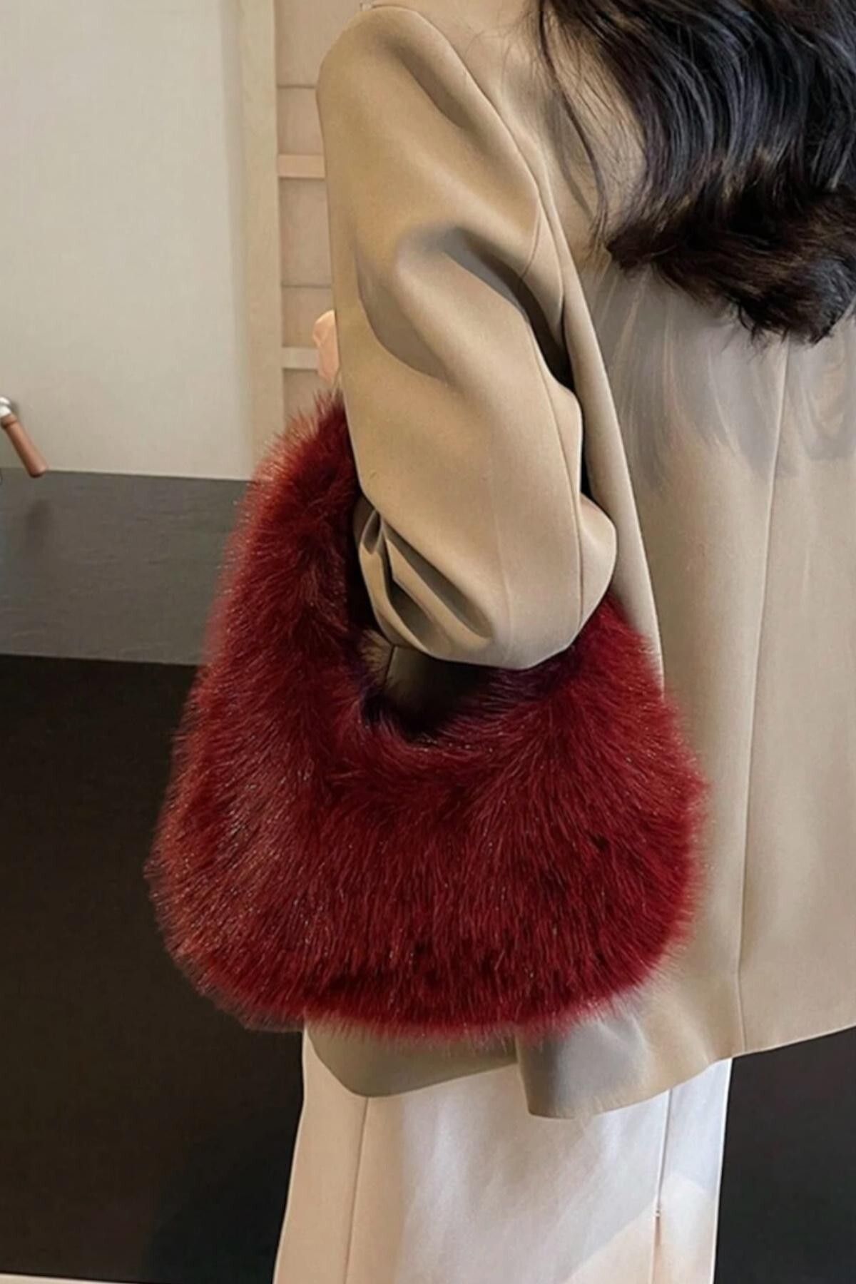 BAHELS-Imported Cherry Vip Fur Plush Bag 3