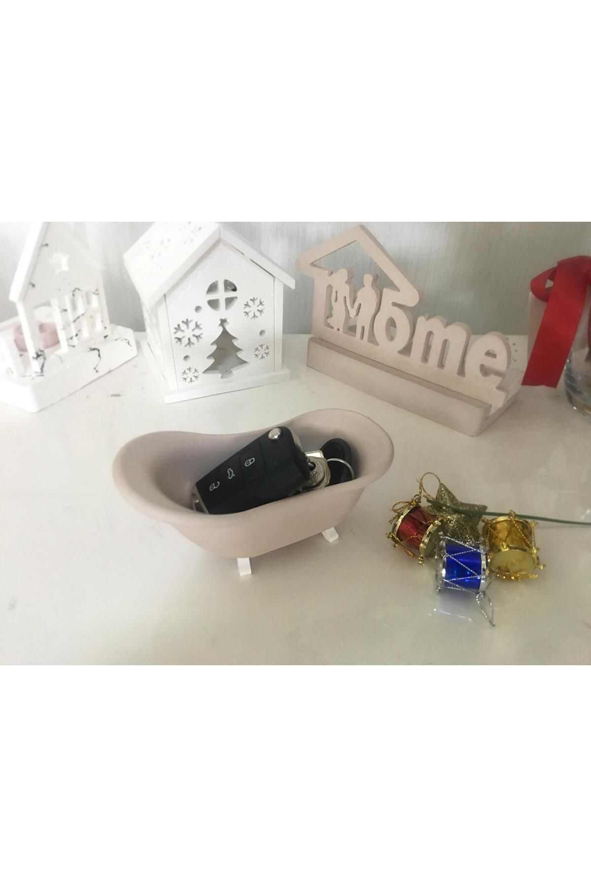 ATLAS SİLİKON PASTA EKİPMANLARI-7X8X5 cm Decorative Ornament - Tub-Shaped, Succulent-Flower Holder, Candle Holder 8