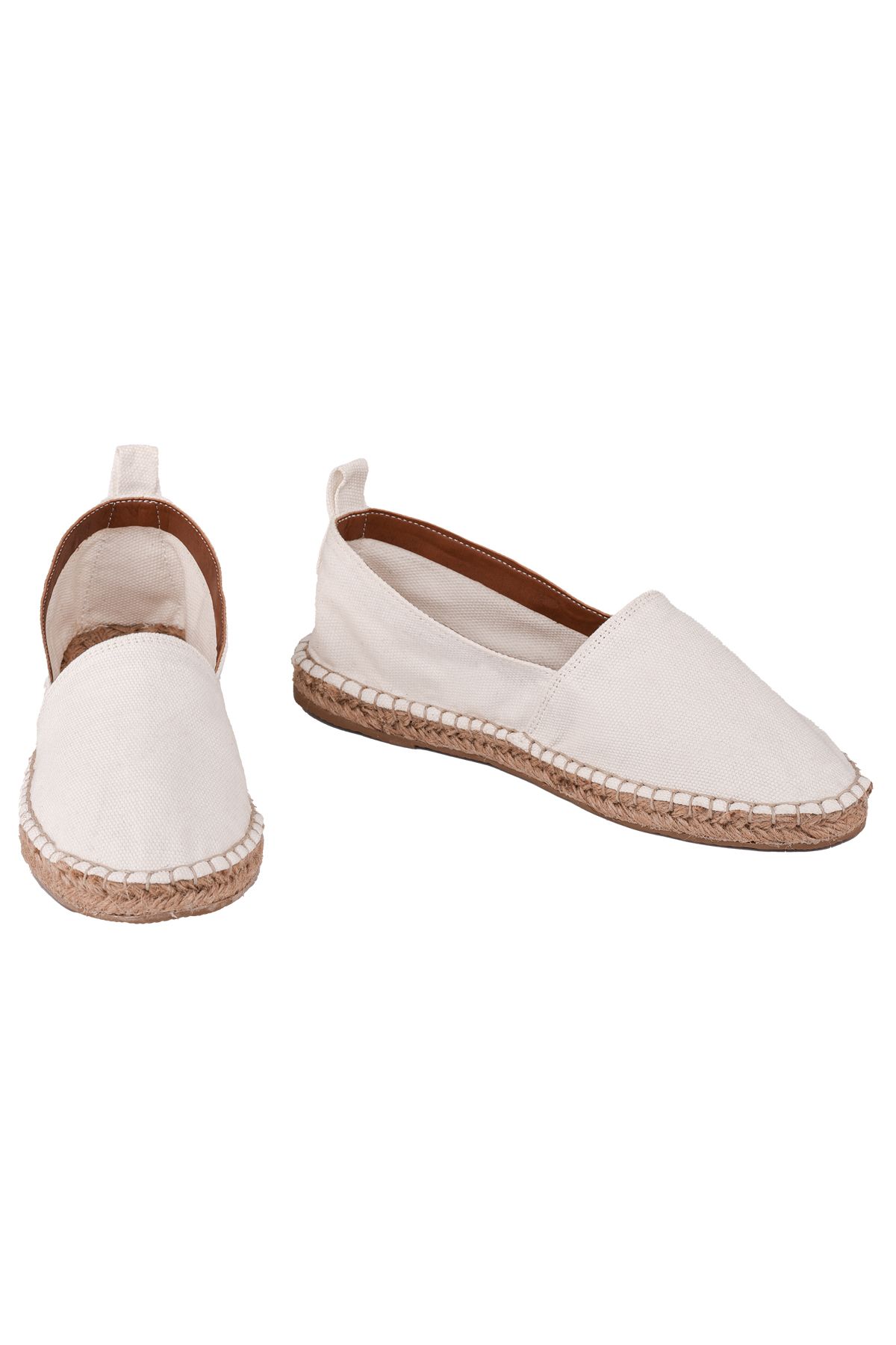 Streetfly-Handmade Straw Sole White Women's Espadrille 2