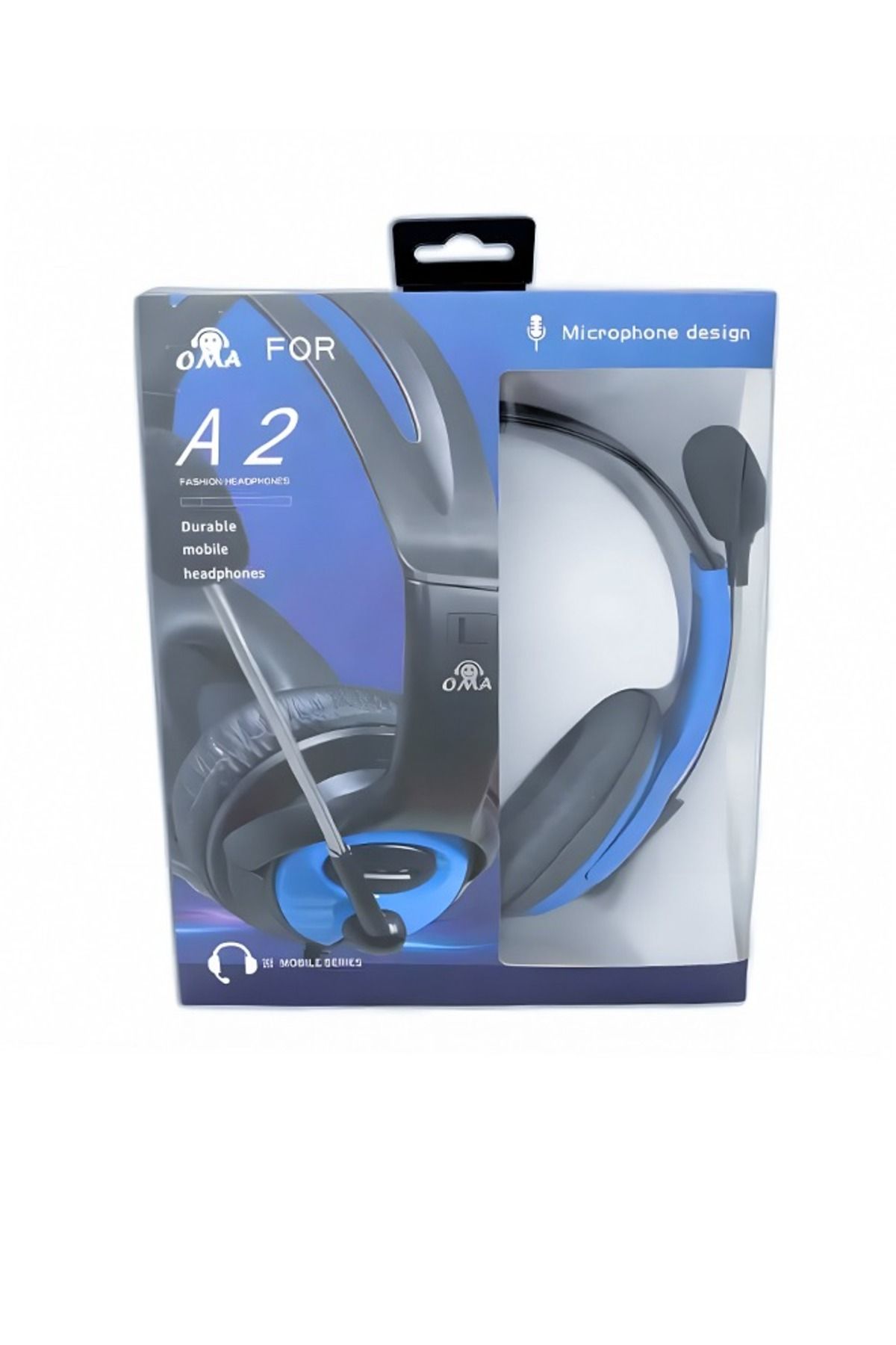ASA-Wired Gaming Headset With Microphone For PS4 Blue 3