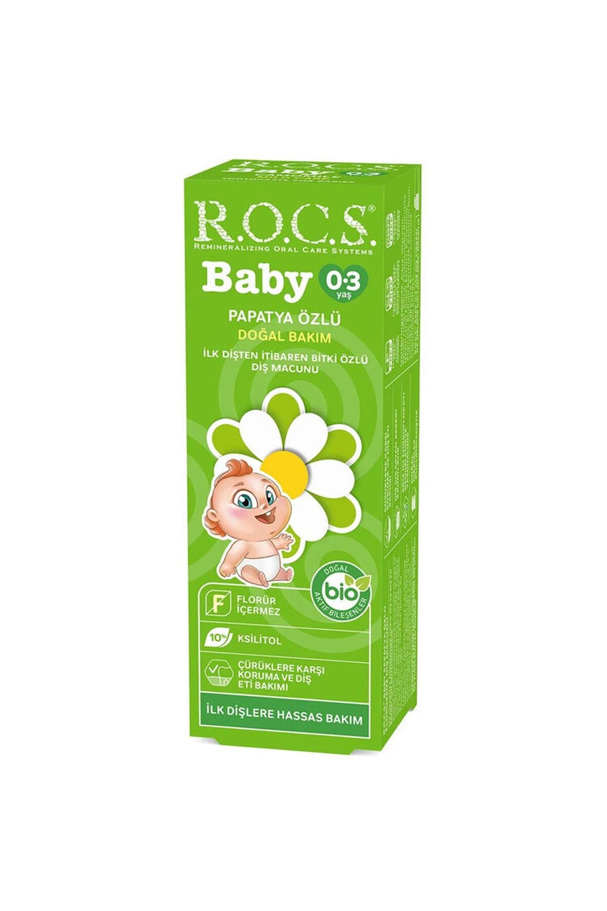 R.O.C.S. Rocs Baby 0-3 Yaş Arası Papatya Özlü Bebek Diş Macunu 35 ml