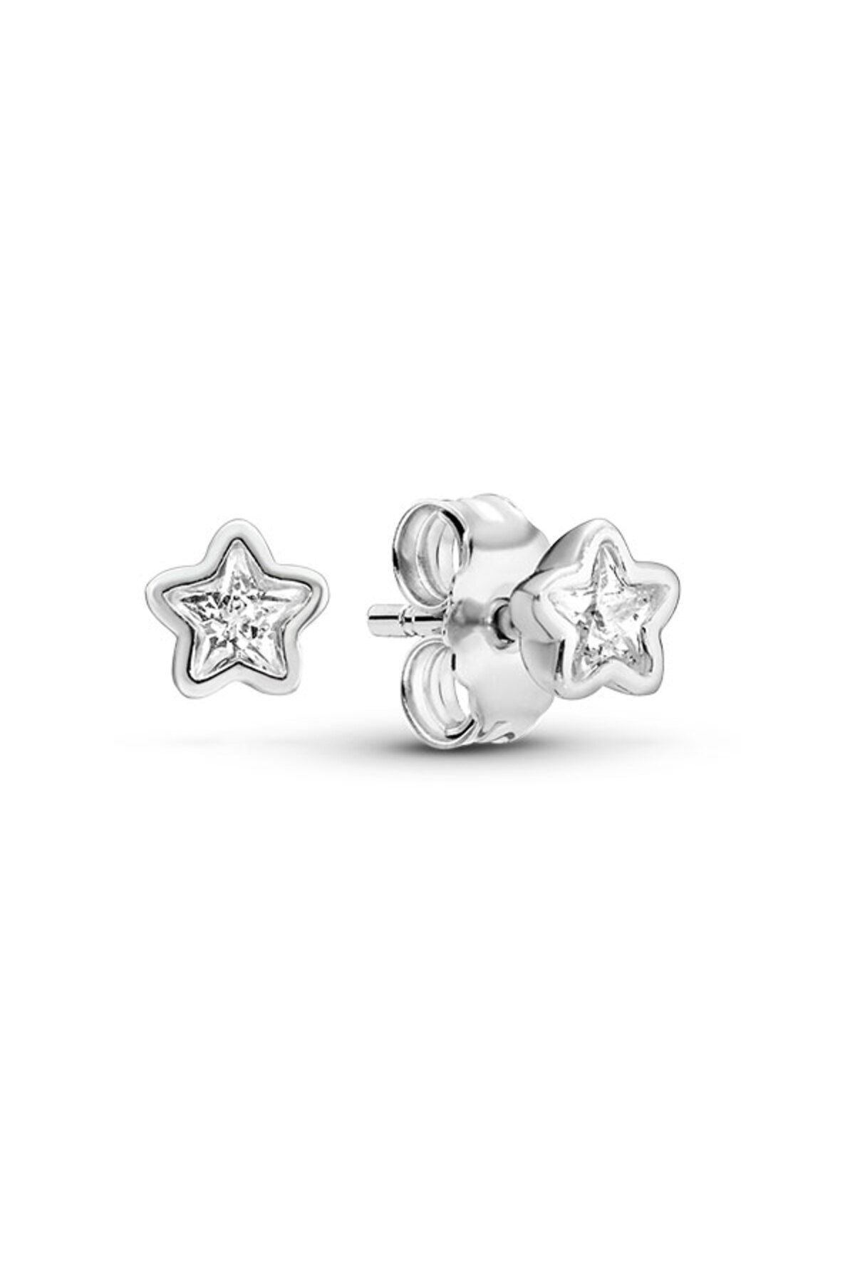 گوشواره نقره ای نقرهای زنانه ستارگان اورجینال Pandora