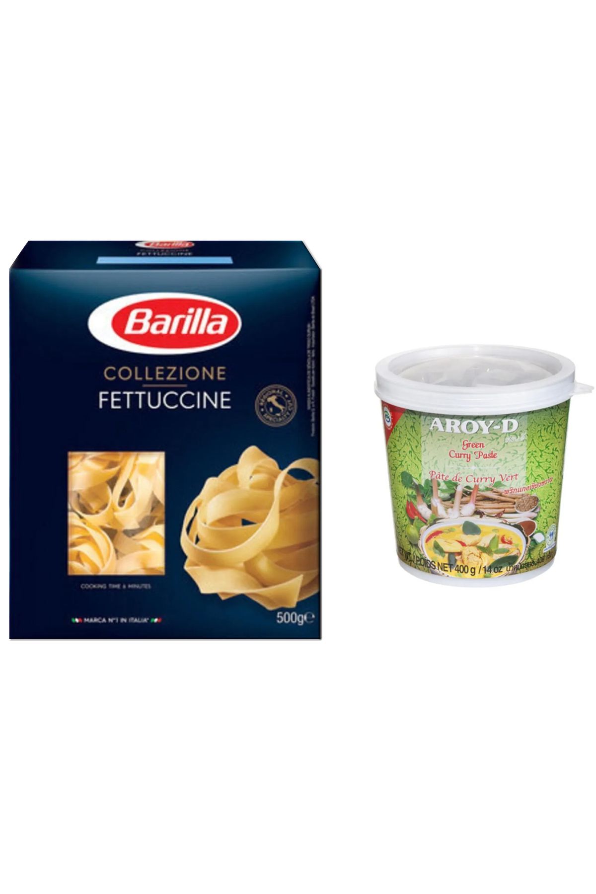 TGB TEDARİK YEŞİ KÖRİ EZMESİ VE FETTUCINI MAKARNA 2'Lİ SET