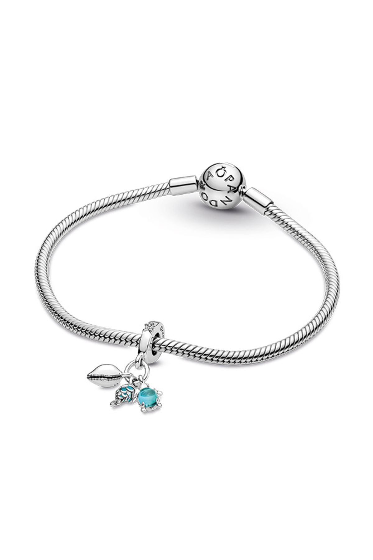 چارم آبی ماهی ، لاک پشت دریایی و پوسته جذابیت سه گانه Pandora