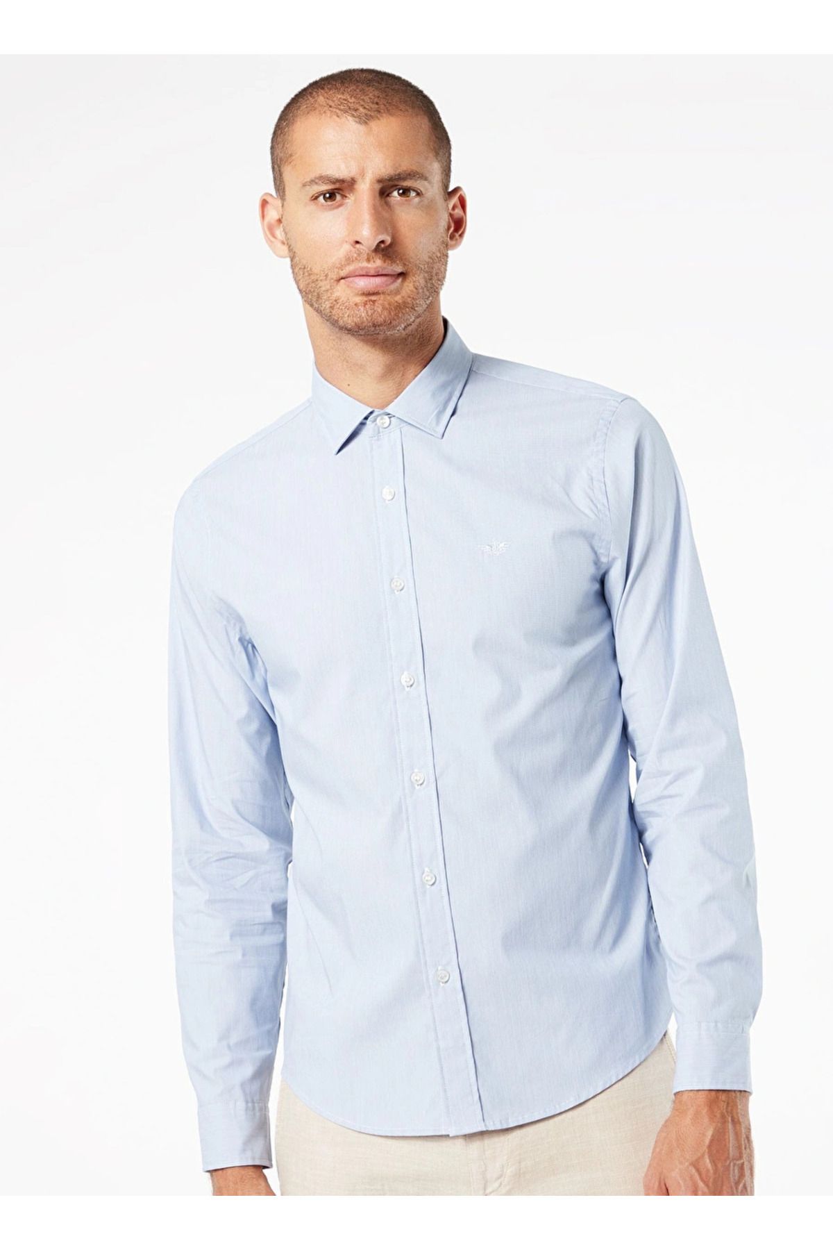 Dockers-قميص رجالي أزرق مناسب بشكل منتظم 28836-0001 1
