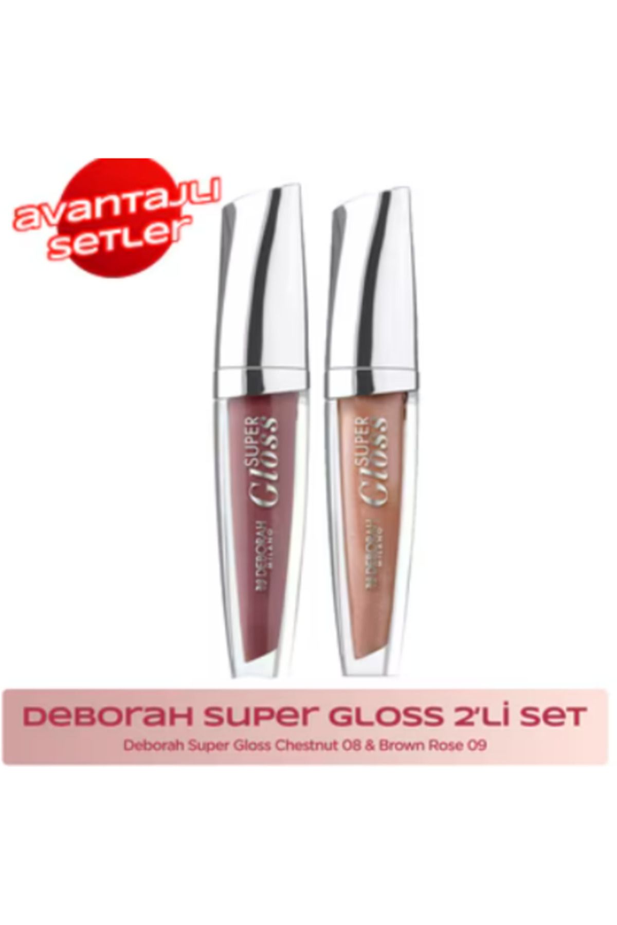 Deborah Super Gloss 2'li Set 08 + 09