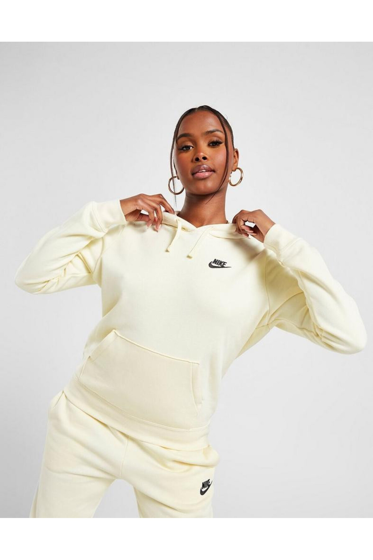 Nike NSW Phoenix Fleece Po Hoodie Kadın Kapüşonlu Sweatshirt görsel 5