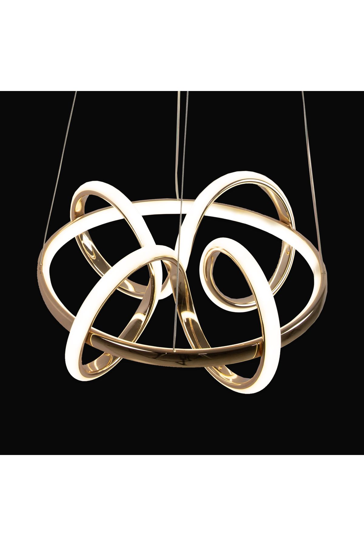 Zeda Teknoloji-Zeda Gold North Mini 3 Color Led Chandelier - Modern and Stylish Chandelier 2