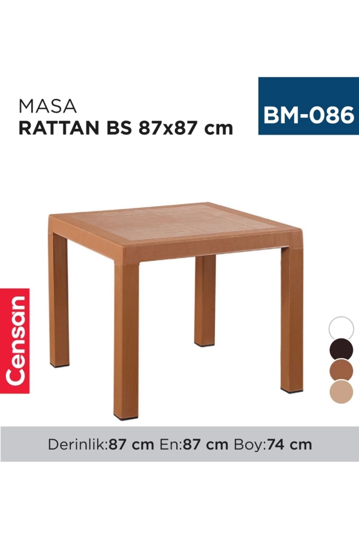 Promosyon Zinciri MASA RATTAN BS 87*87 CM