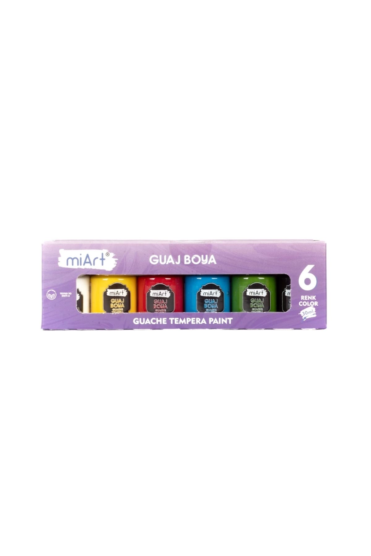 MİART Miart Guaj Boya (TEMPERA) 30 ml 6lı Set