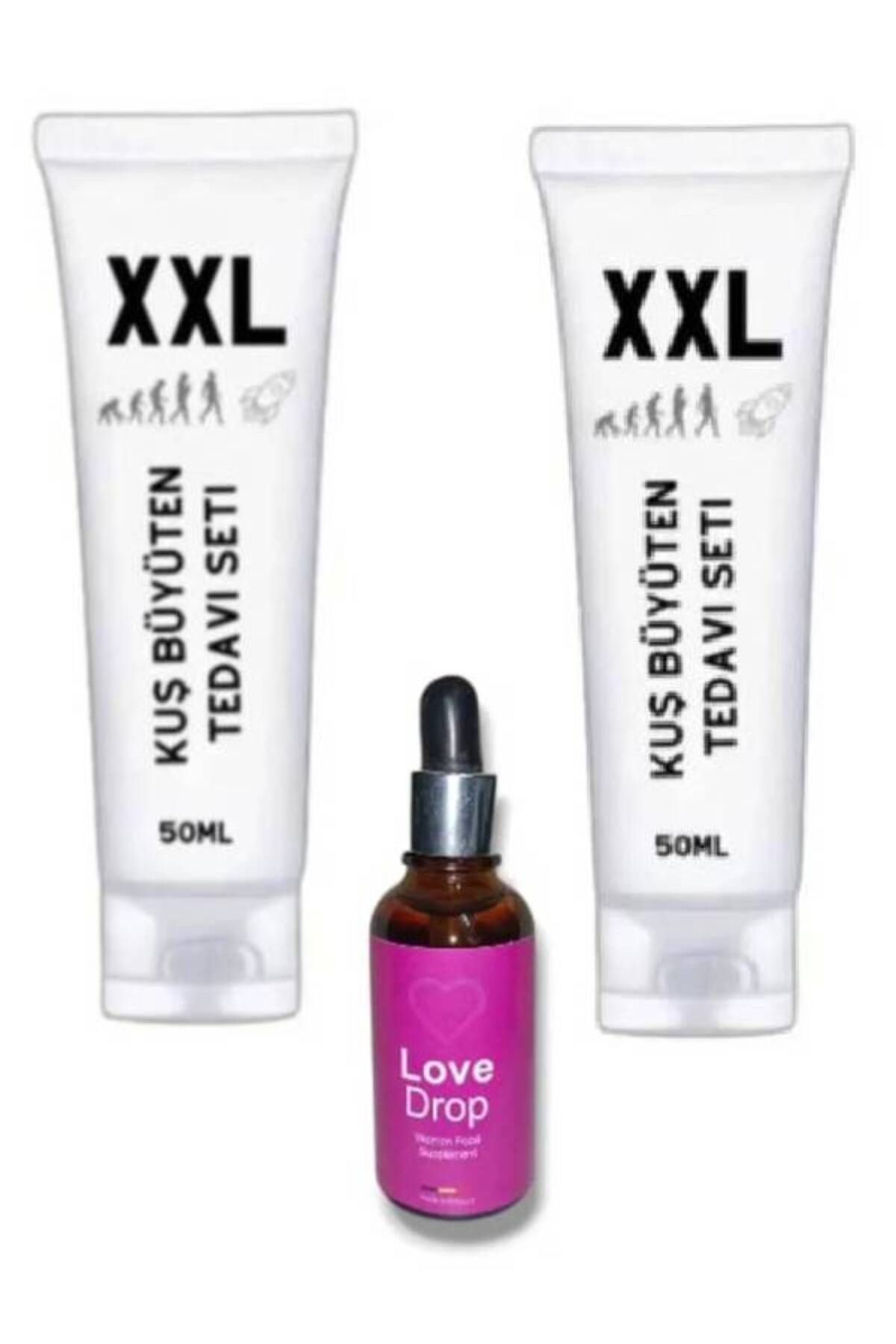 XXLsize Erkekler için Kuş Büyüütücü boyutlandırıcı Krem 50 ml X 2ad/ Kadınlar için Love Drops ile