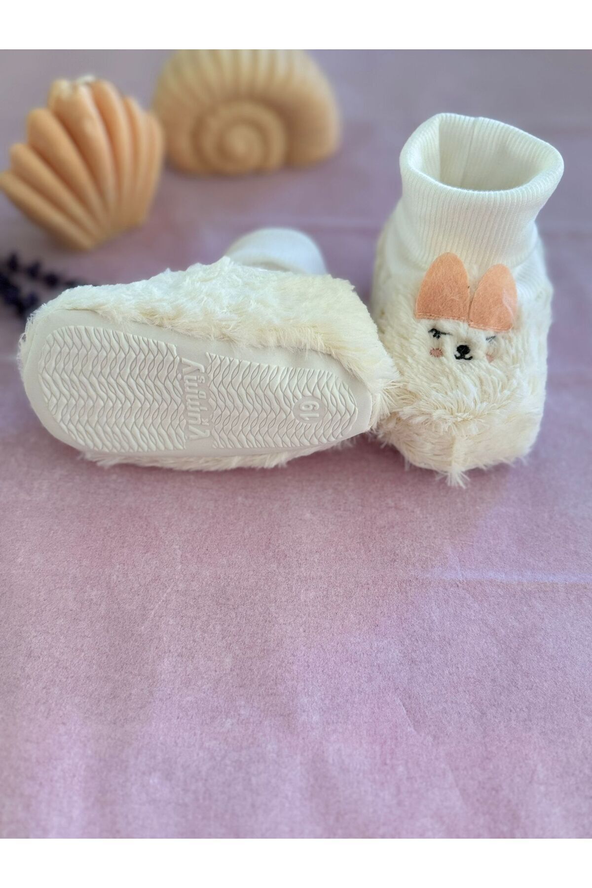 Baby Kaydırmaz Bebek Patik, Bebek Panduf, Kreş Ayakkabısı, Ev Ayakkabısı, İlk adım Ayakkabısı fotoğrafı 2 (önizleme)