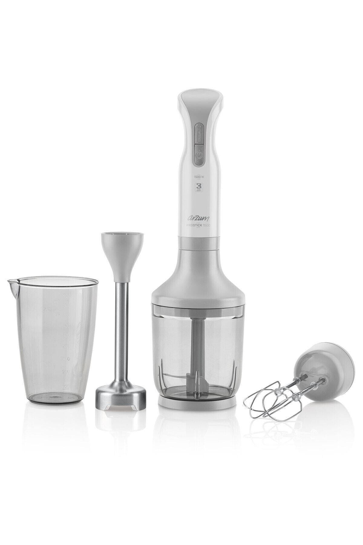 Arzum Ar1014 Prostick 1500 Çubuk Blender Seti - Beyaz-1