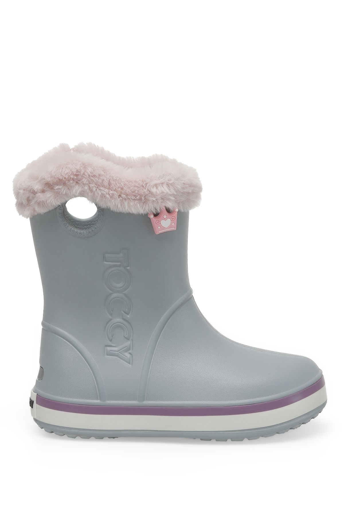 Binono-Tog X P 2Pr Gray Girl's Rain Boots 1