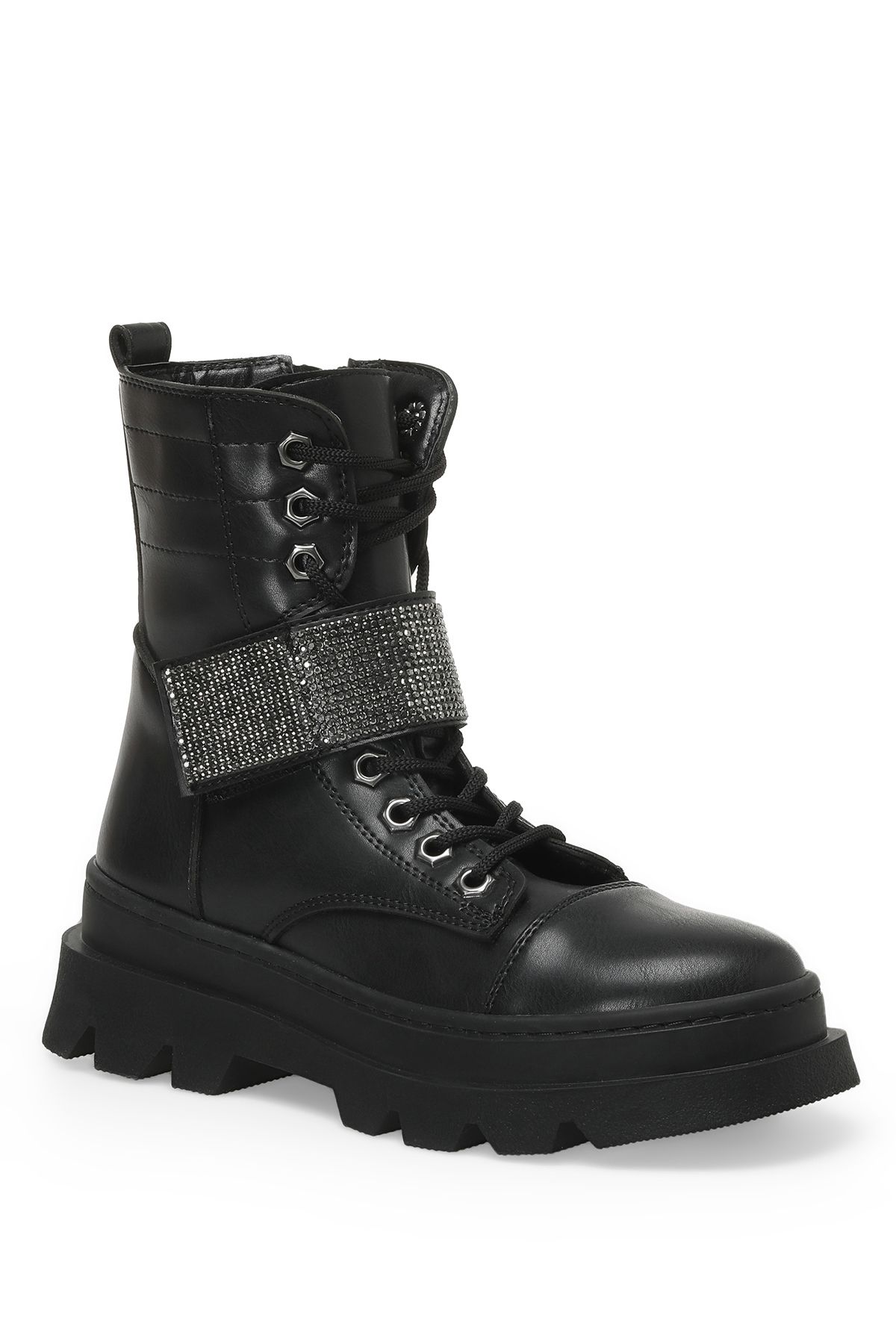 Butigo-22k-950 2pr Czarne damskie buty rockowe 2