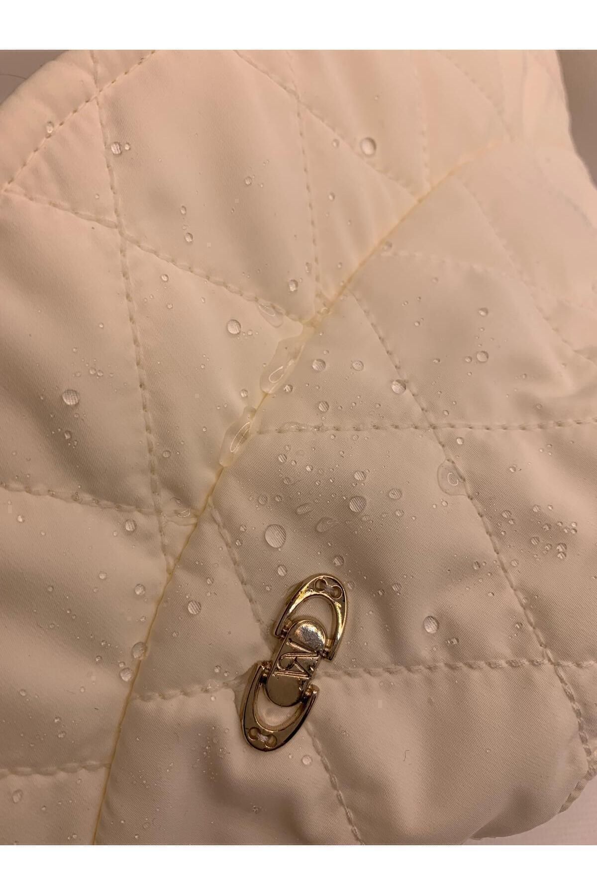nord arc-Cream Quilted Bucket Hat with Water Repellent Feature (Size 56cm) 7