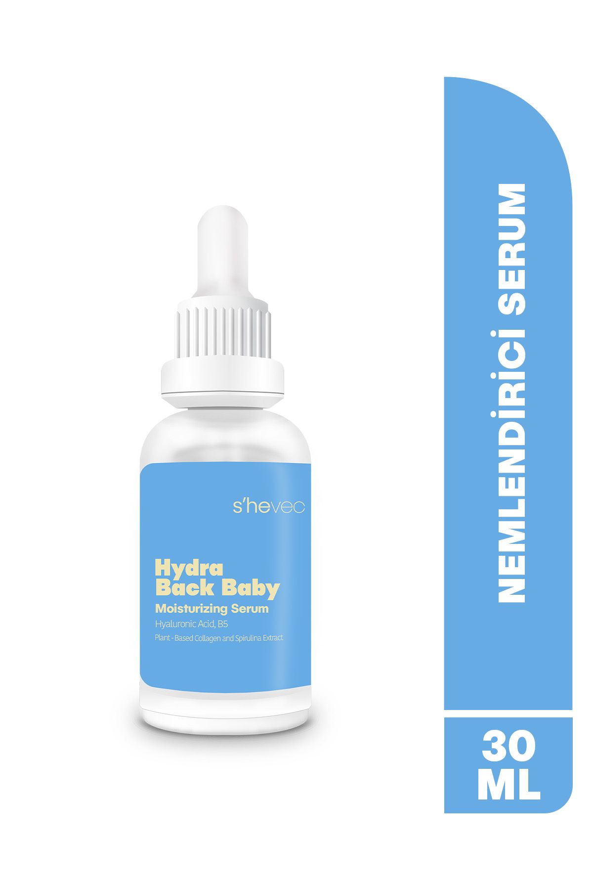 SHE VEC HYDRA BACK BABY - Hyaluronik Asit Yoğun Nemlendirici ve Dolgunlaştırıcı Cilt Serumu 30ml