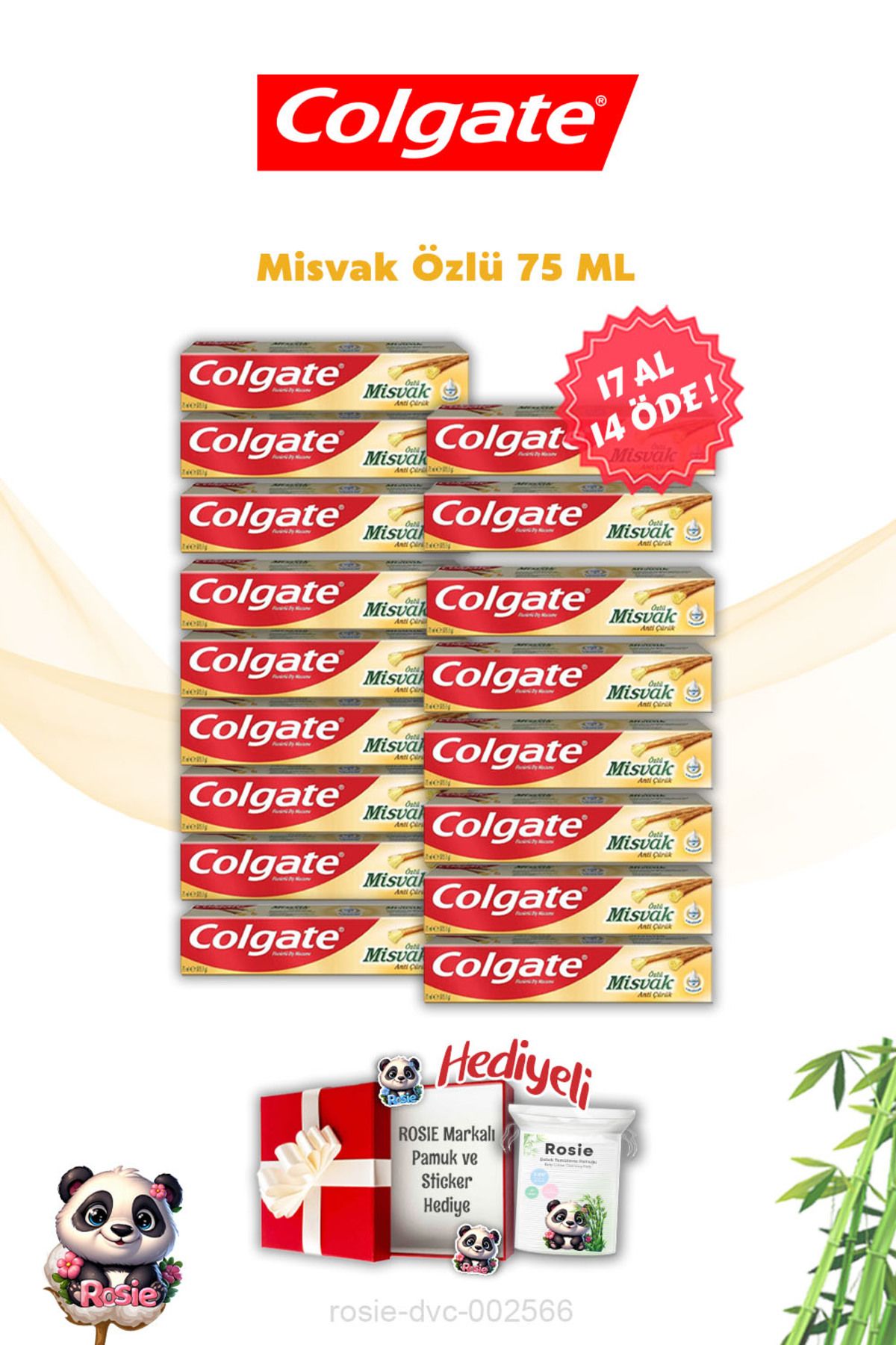 Colgate 17 AL 14 ÖDE Misvak Özlü Diş Macunu Colgate ve Rosie