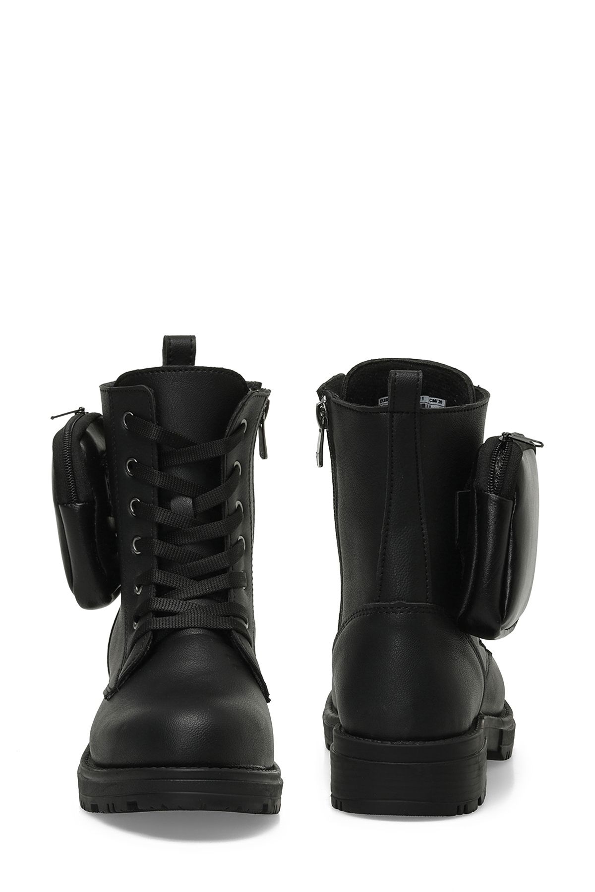 SEVENTEEN-LENA 3PR Black Girls Sneaker Boots 5