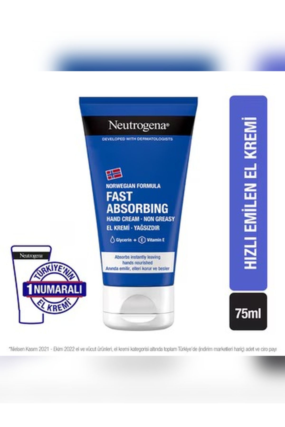 Neutrogena Norveç Formülü Hızlı Emilen El Kremi 75 ml