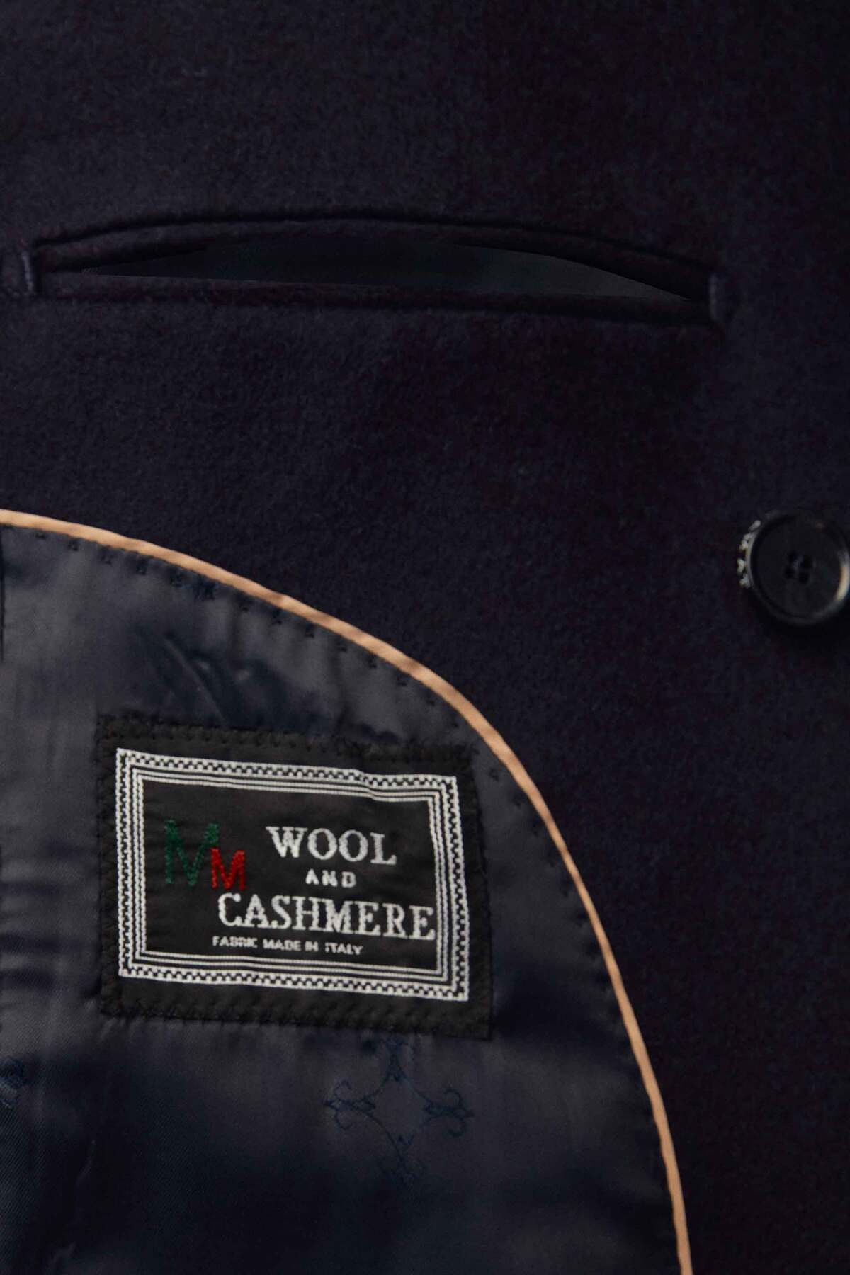 Damat Regular Fit Lacivert Kaşmir-Yün Karışımlı Palto görsel 7