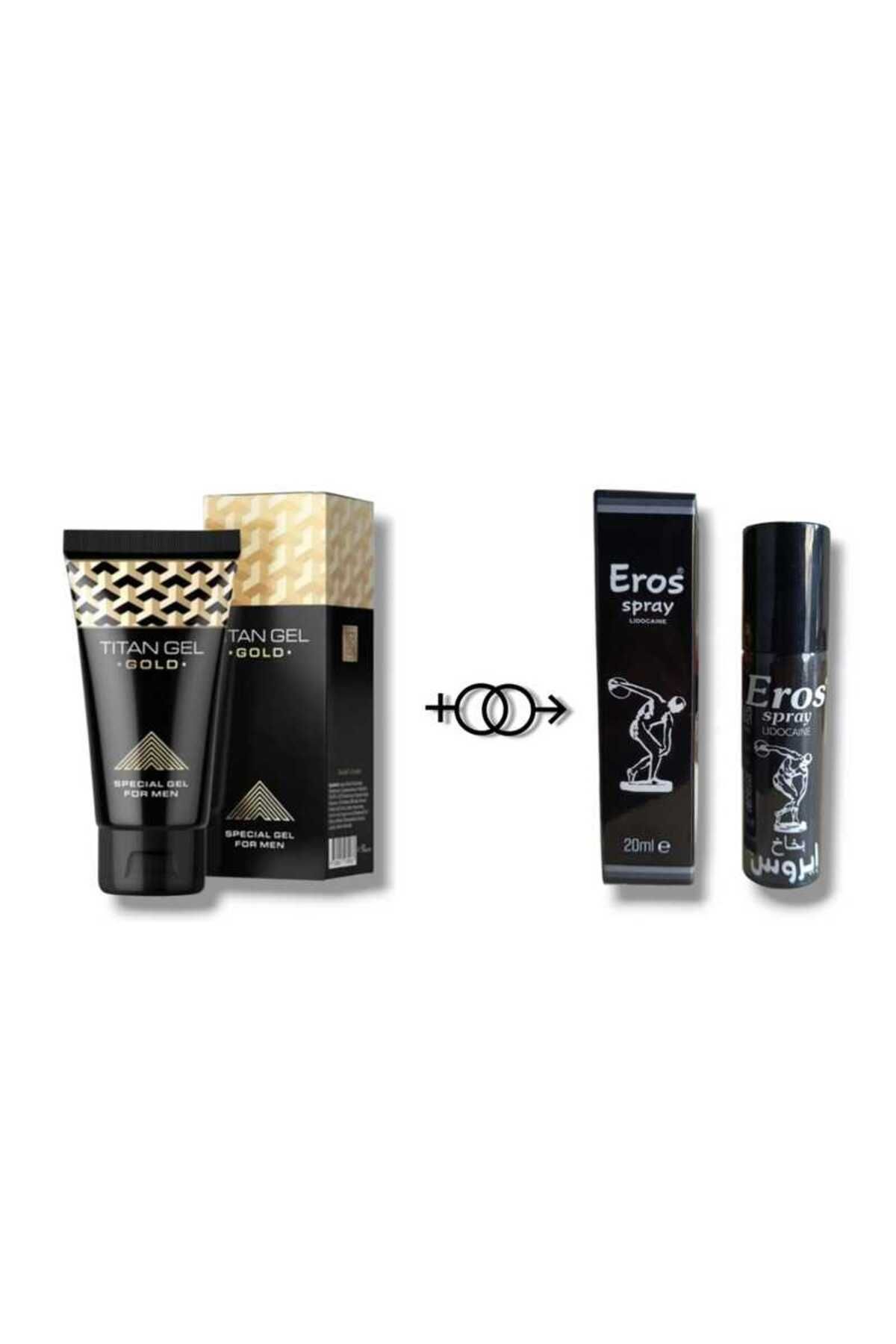 Eros Titan Jel Gold 50 ML + Eros Gecìktìrìcì Dikleştirici Sprey 20 ML