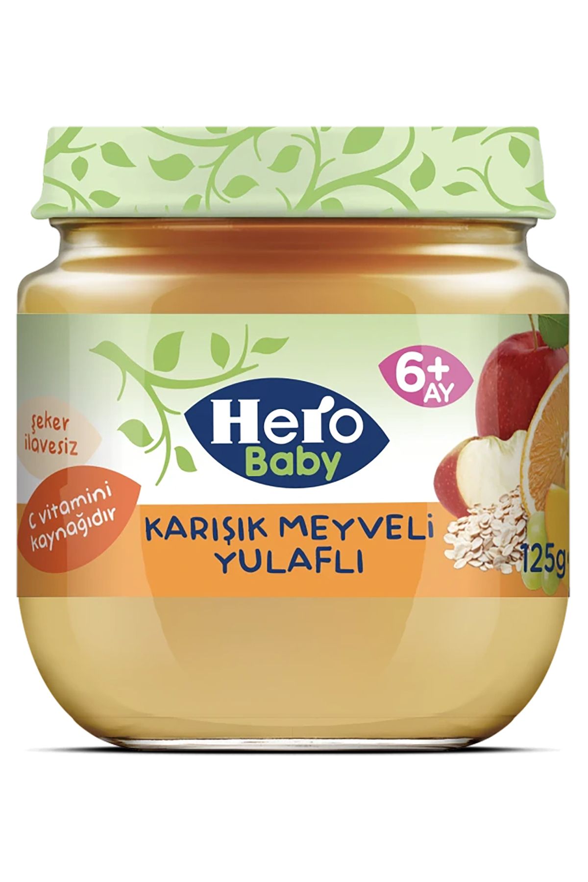 Hero Baby Karışık Meyveli Yulaflı Kavanoz Mama 120 gr