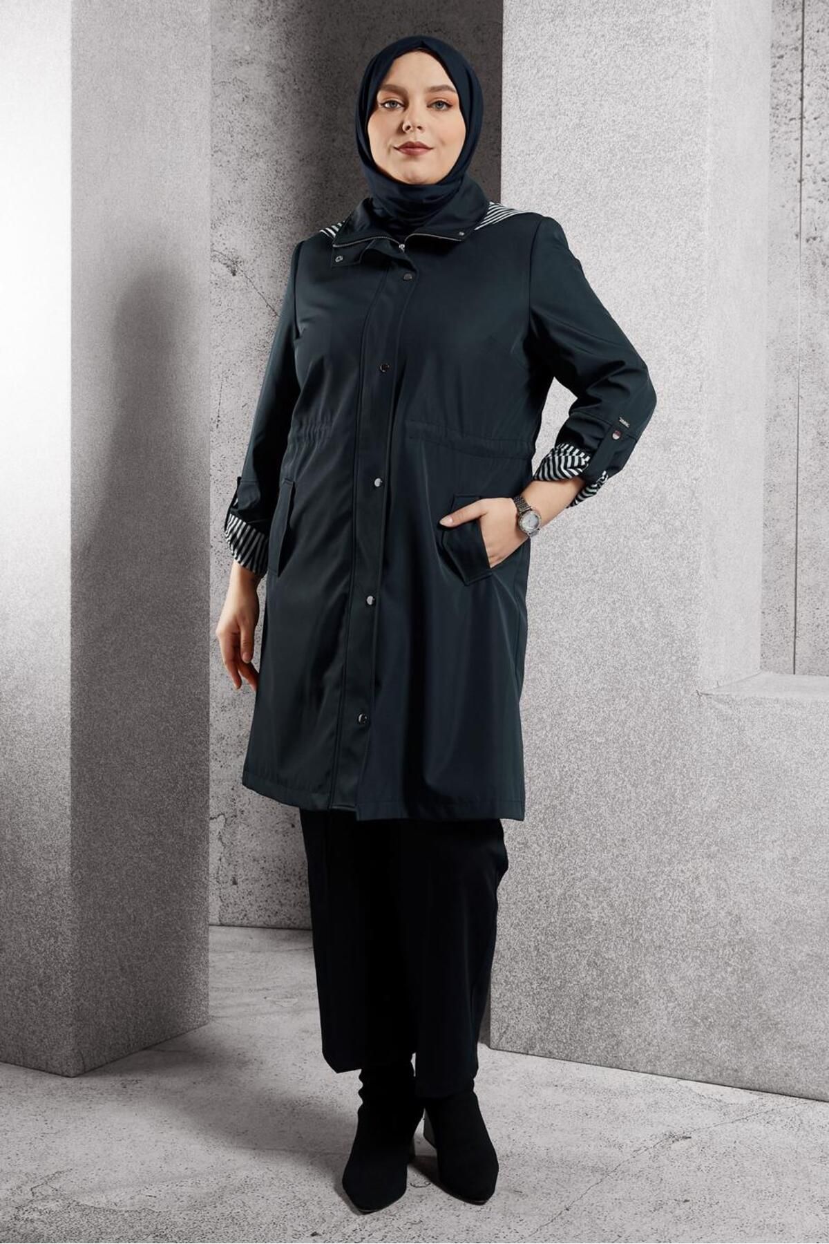 Alvina-Hooded Trench Cotton 10918 2