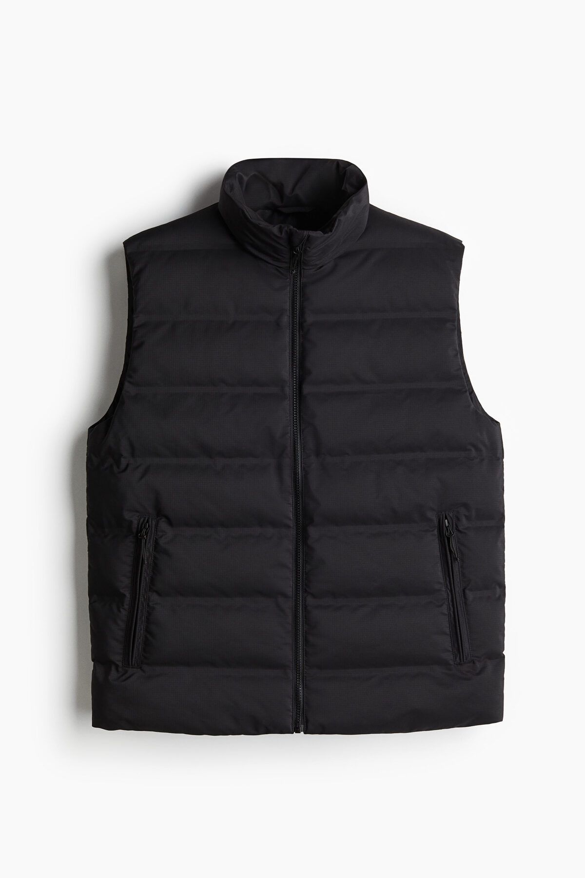 پالتو مشکی مردانه آب مناسب به طور منظم جلیقه را نگه نمی دارد H M H&M