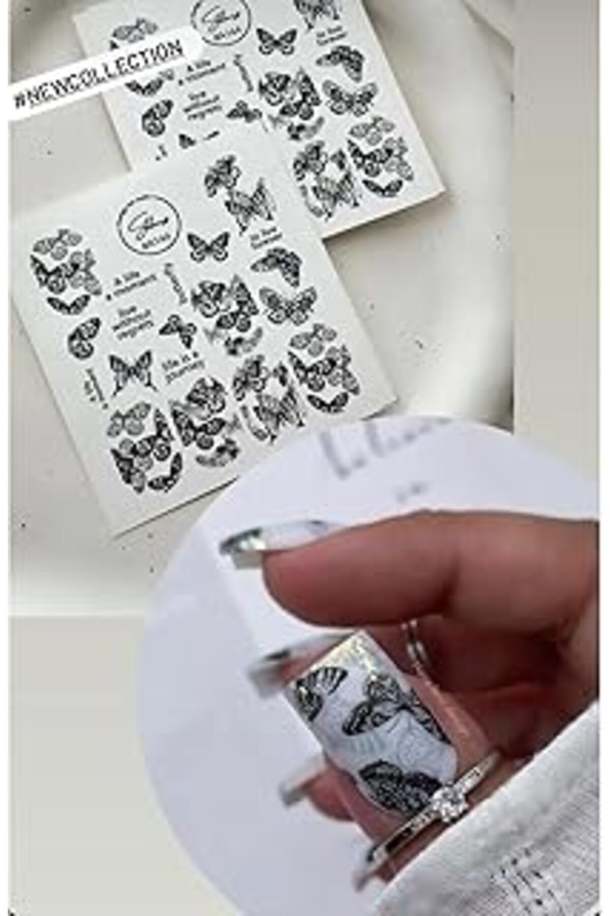 Genel Markalar Desenli Tırnak Dövmesi Tırnak Tattoo Nail Art Tırnak Sticker Scanm277