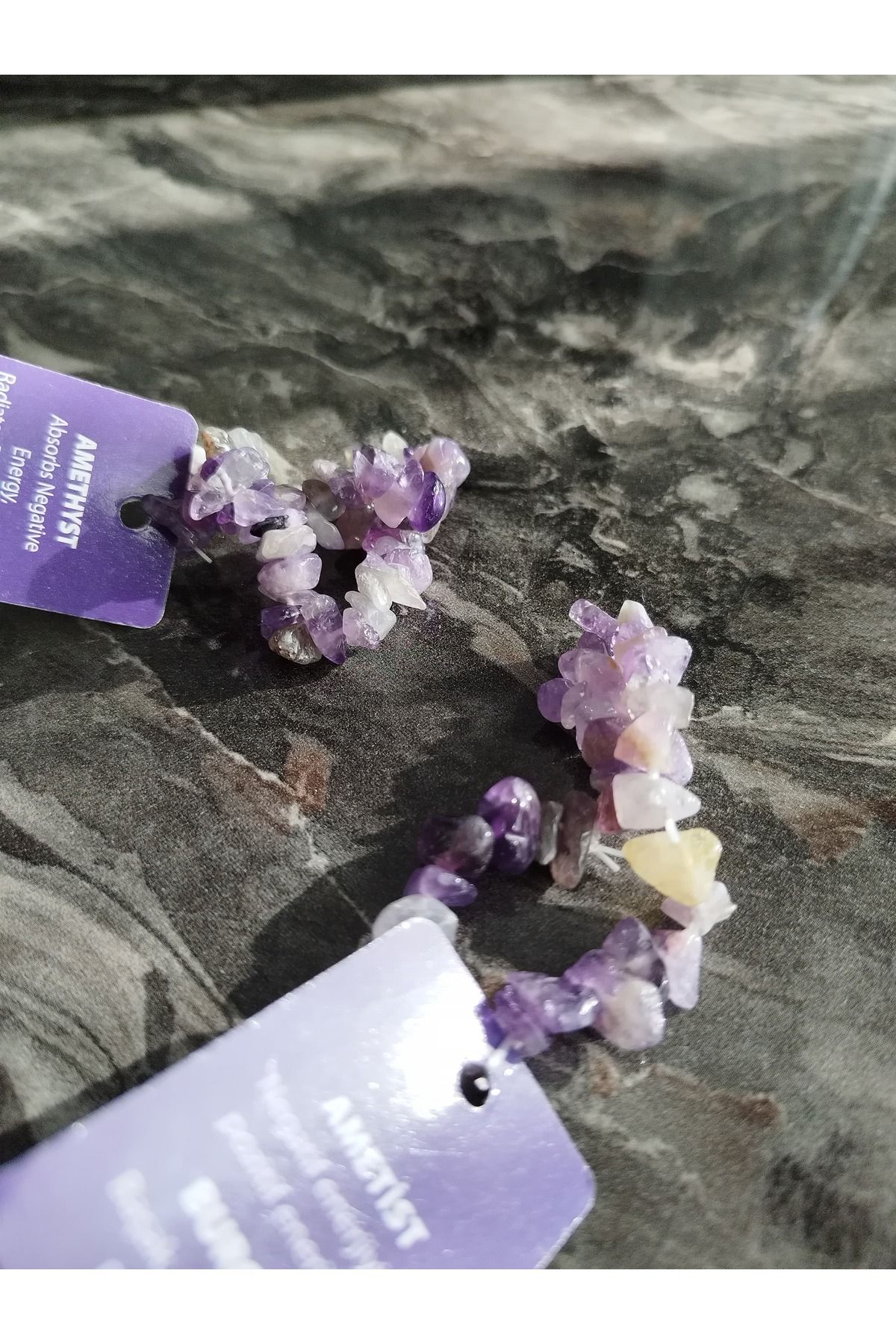 Vagonik-Natural Broken Stone Amethyst Bracelet 7