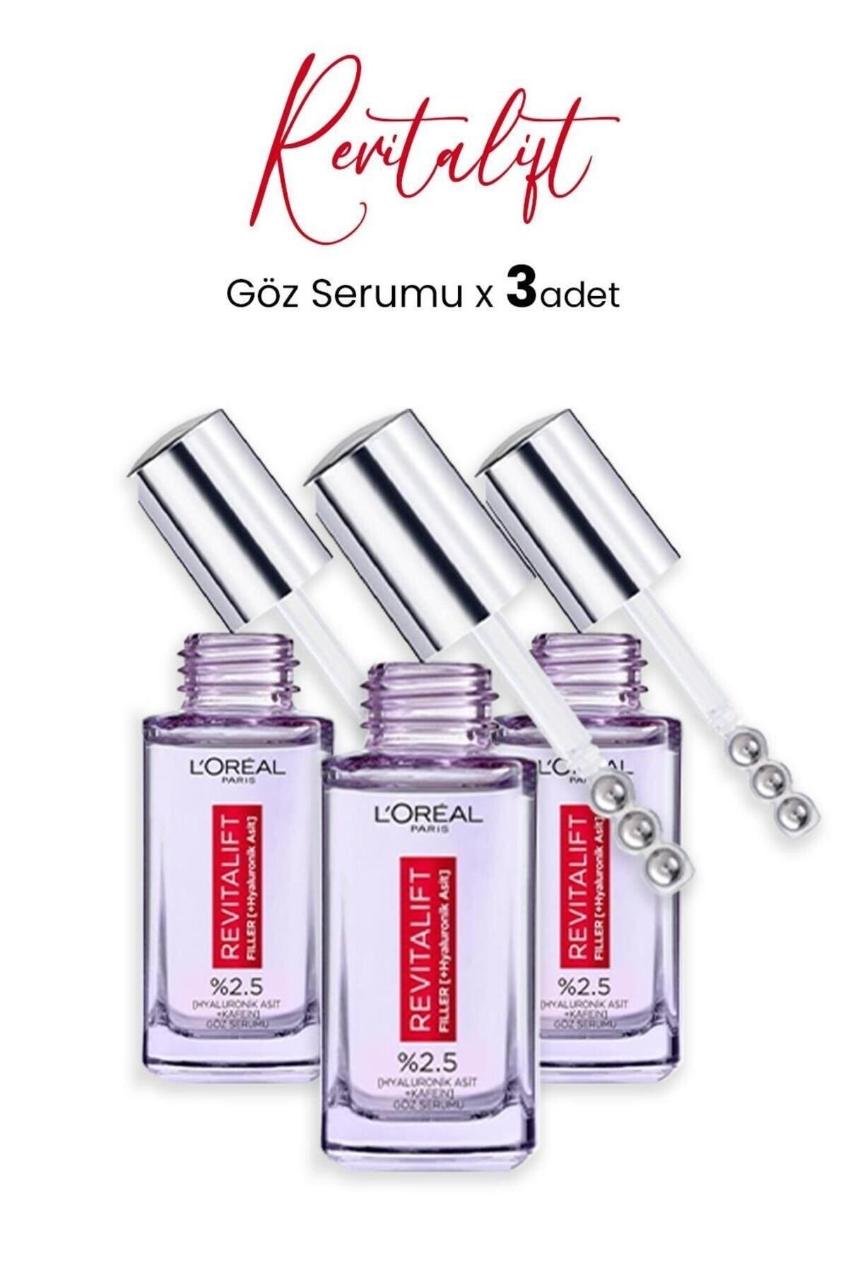 L'Oreal Paris Loreal Paris Revitalift Filler Göz Serumu 20 ml x 3 Adet