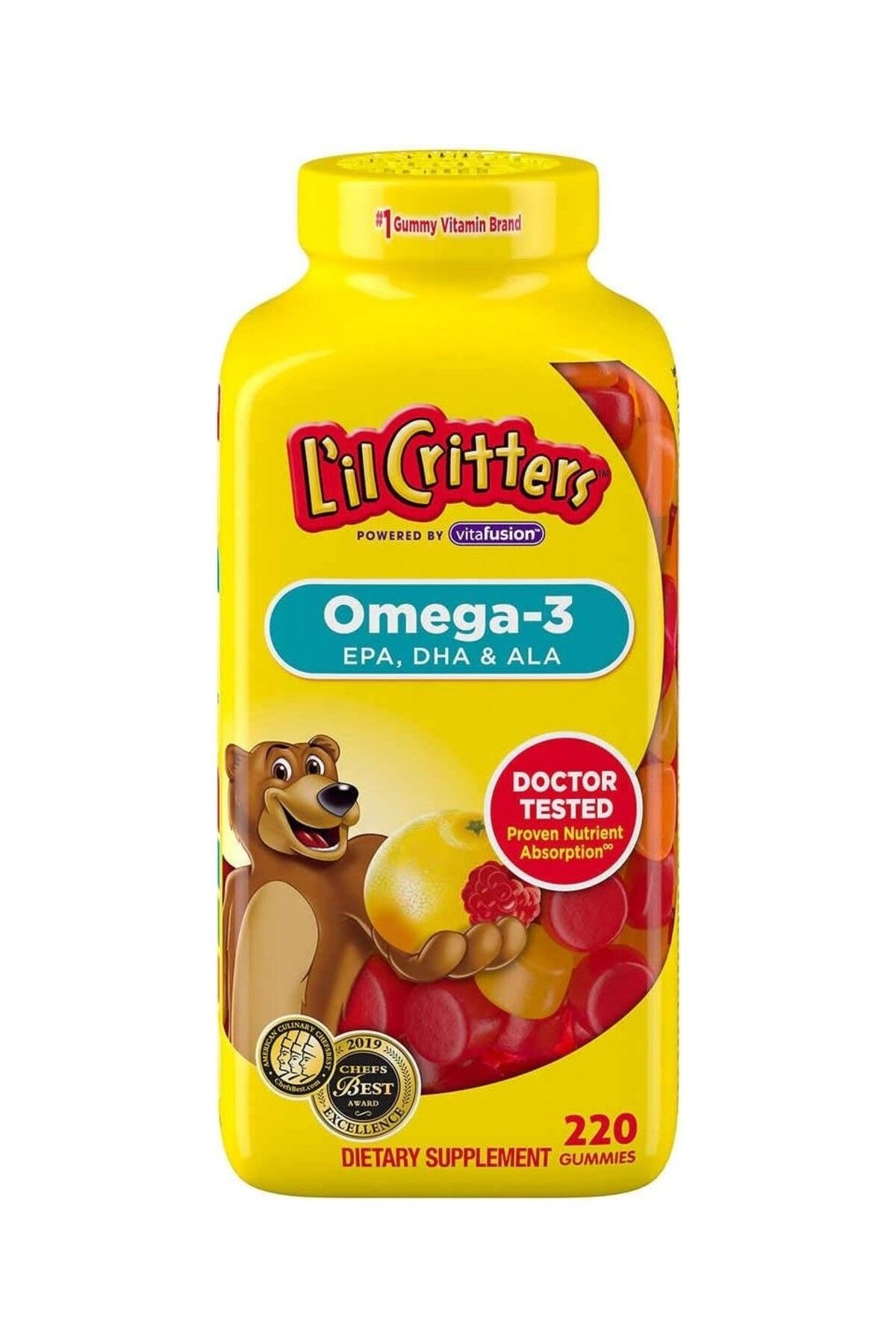 Lil Critters Omega-3 EPA/DHA& ALA 220 Gummies