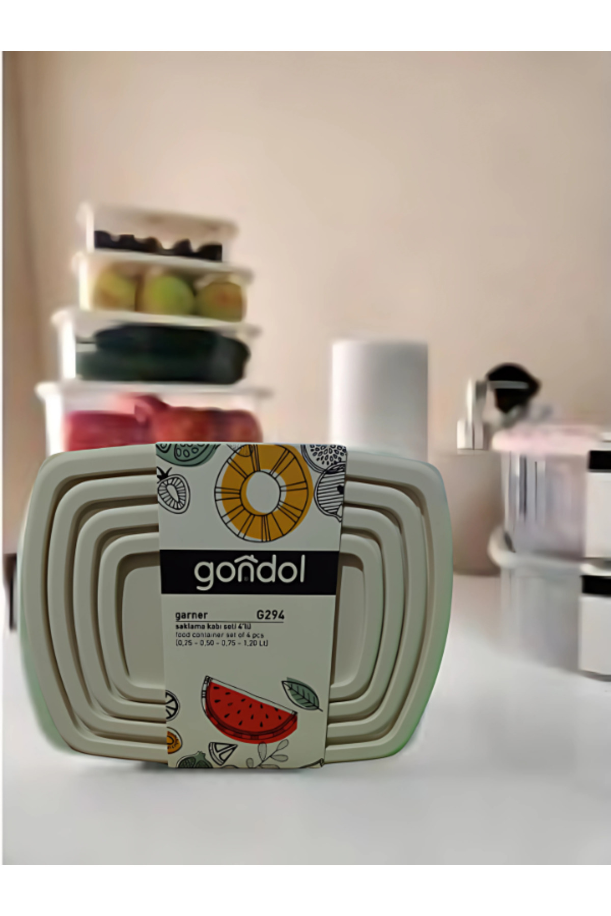 Gondol Keep Me Plastik 4 Parça Saklama Kabı - Fiyatı, Yorumları