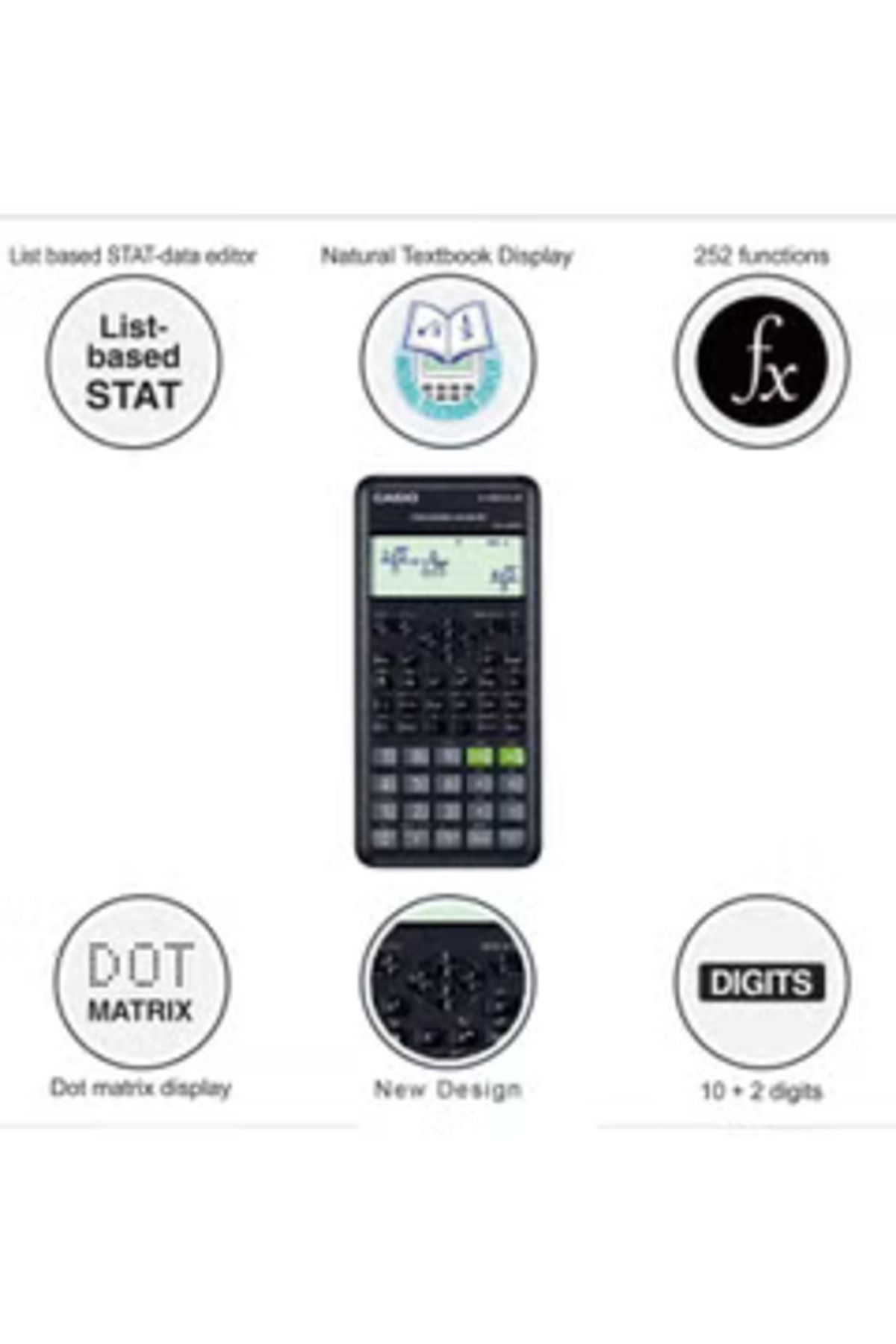 Casio-FX-82ESPLUS-2 2nd Edition Function Scientific Calculator Multicolour 3